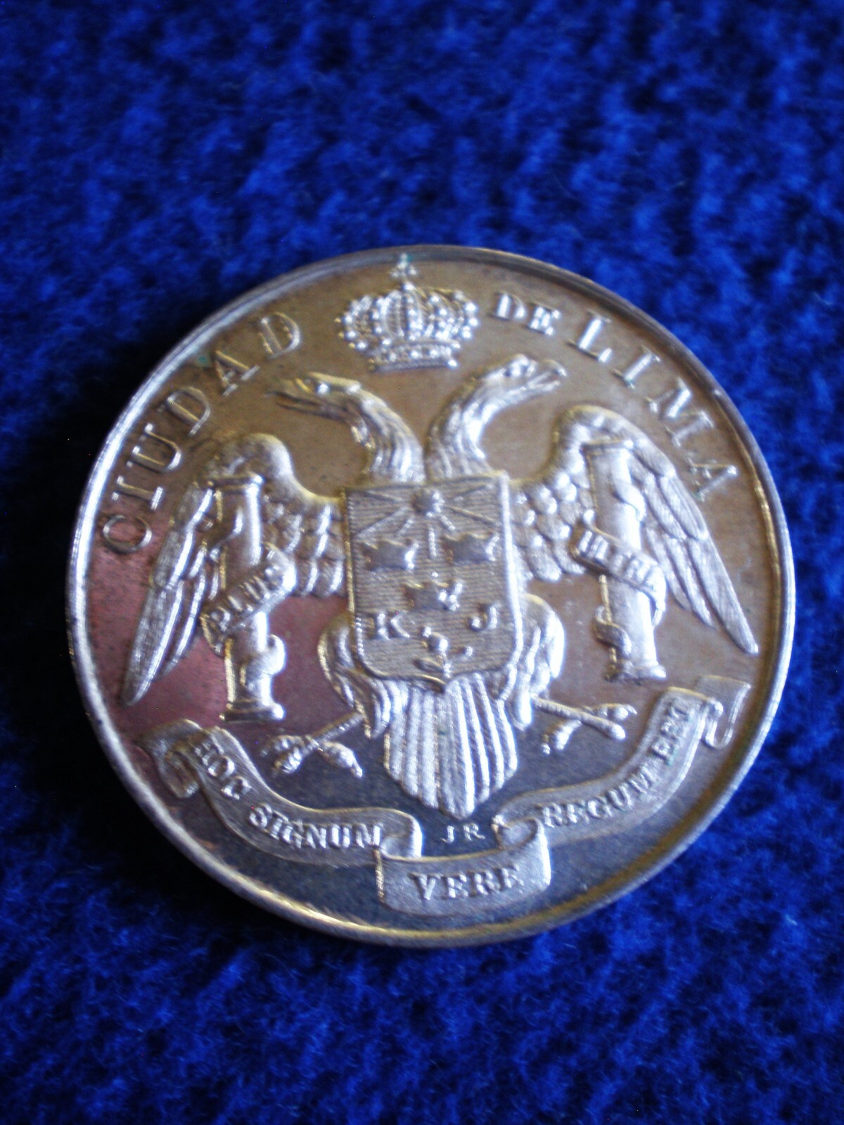 Peru: Lima Commemorative Medal of French Admiral Petit-Thouars 1881-1911 Peru: Lima Commemorative Medal of French Admiral Petit-Thouars 1881-1911