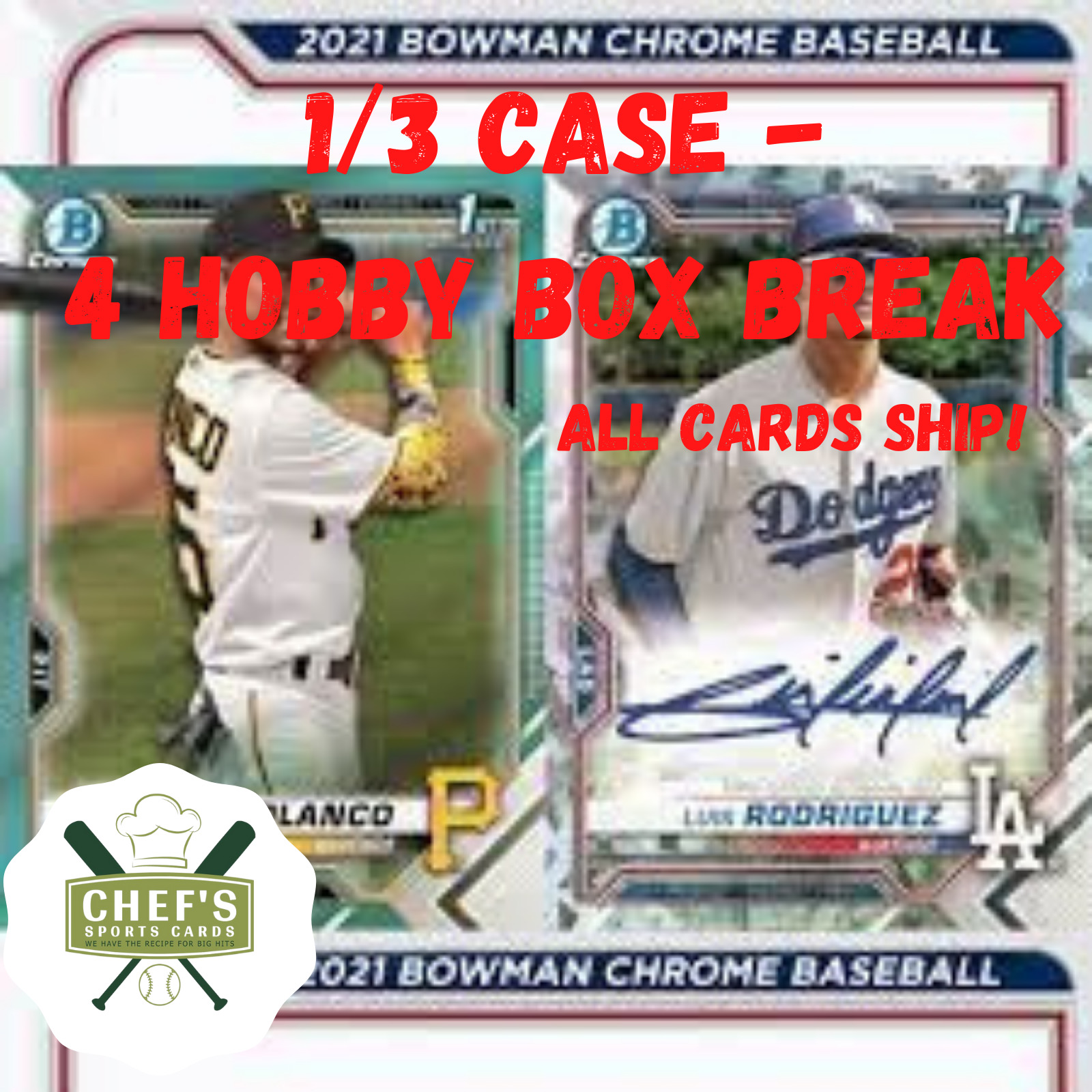 SAN DIEGO PADRES - 2021 BOWMAN CHROME BASEBALL - 1/3 CASE (4BOX) BREAK #1