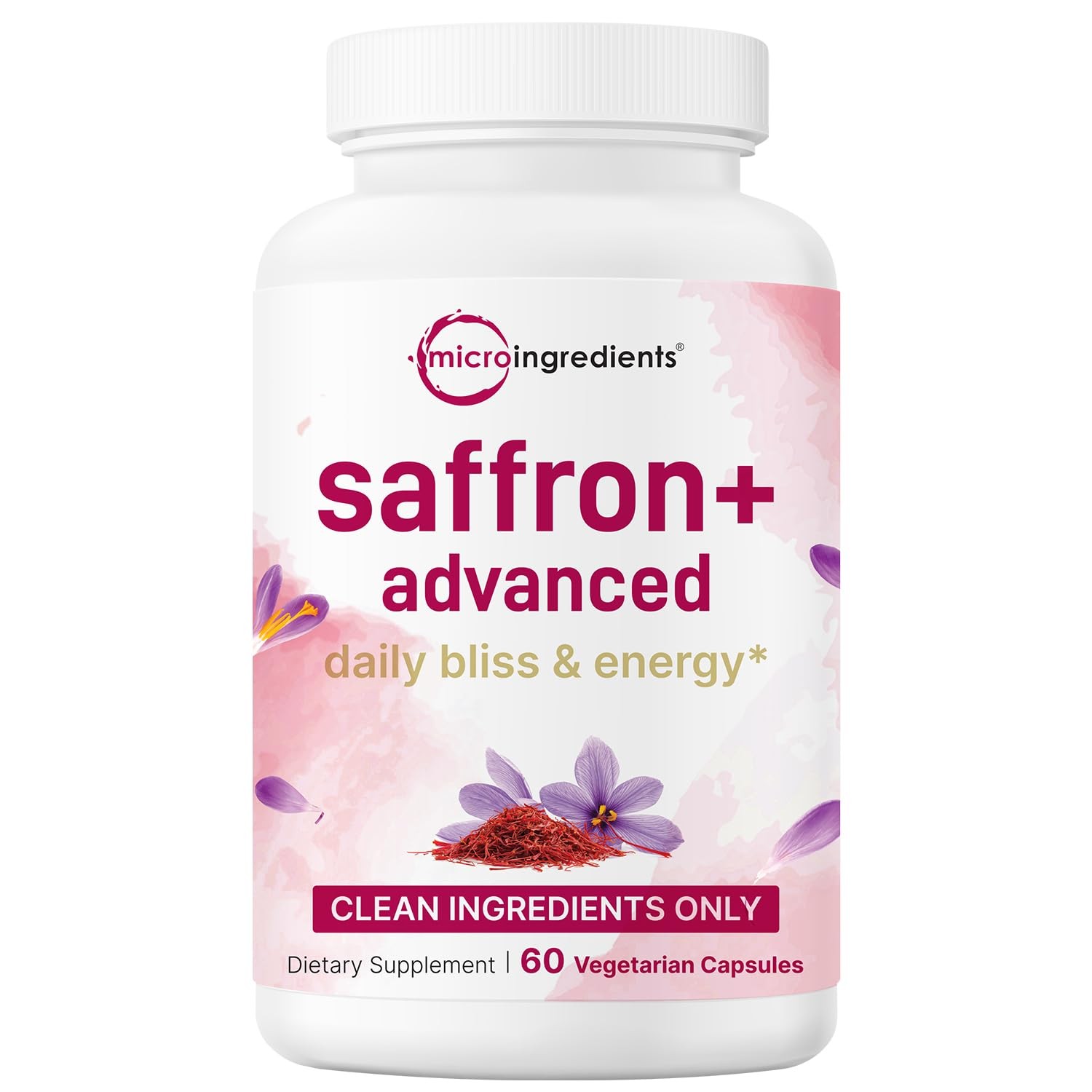 Saffron+ Advanced Supplements, 60 Veggie Capsules | 10-in-1 with Saffron Extr...