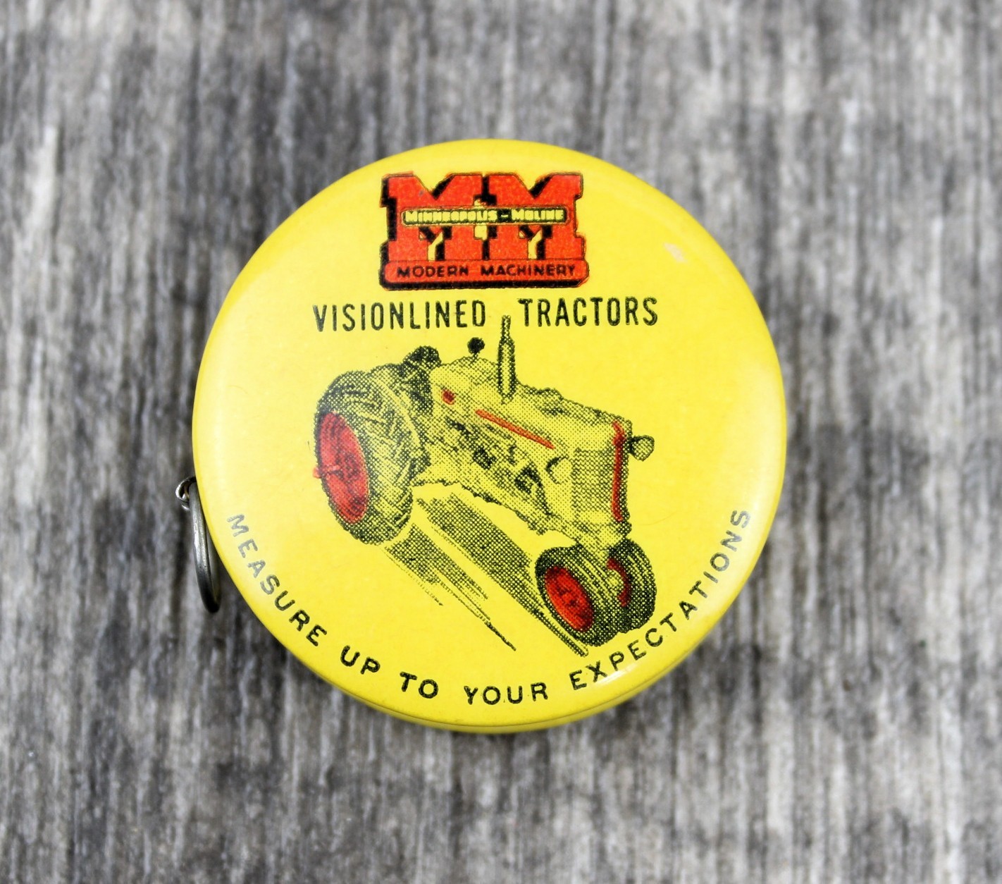 VINTAGE MINNEAPOLIS MOLINE CELLULOID TAPE MEASURE VINTAGE MINNEAPOLIS MOLINE CELLULOID TAPE MEASURE