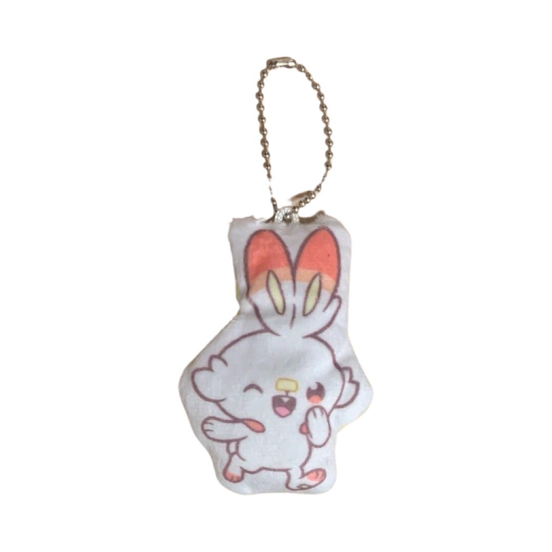 Scorbunny Pokemon Pokepiece Mini Cushion Mascot Capsule Toy Gashapon Scorbunny Pokemon Pokepiece Mini Cushion Mascot Capsule Toy Gashapon