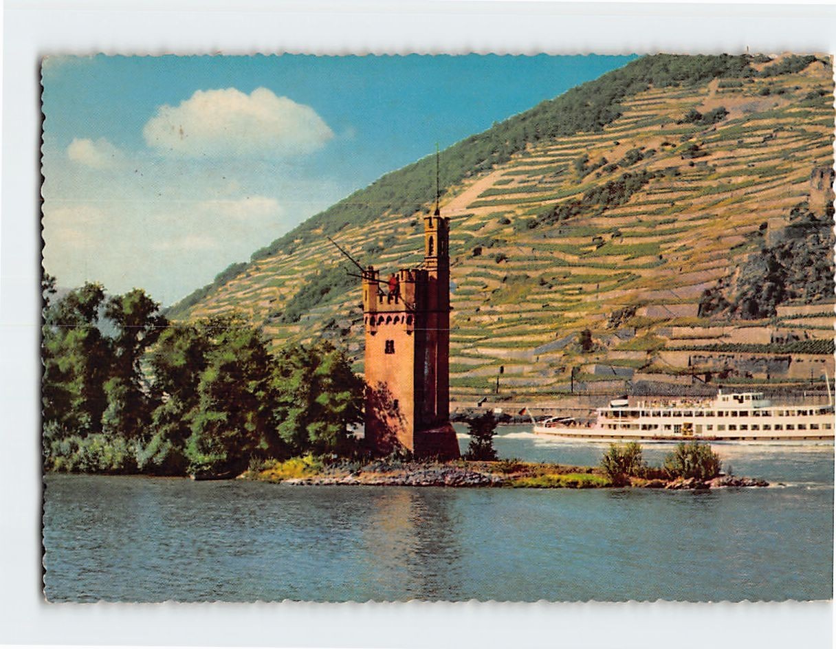 Postcard Binger Mäuseturm Bingen Germany Postcard Binger Mäuseturm Bingen Germany