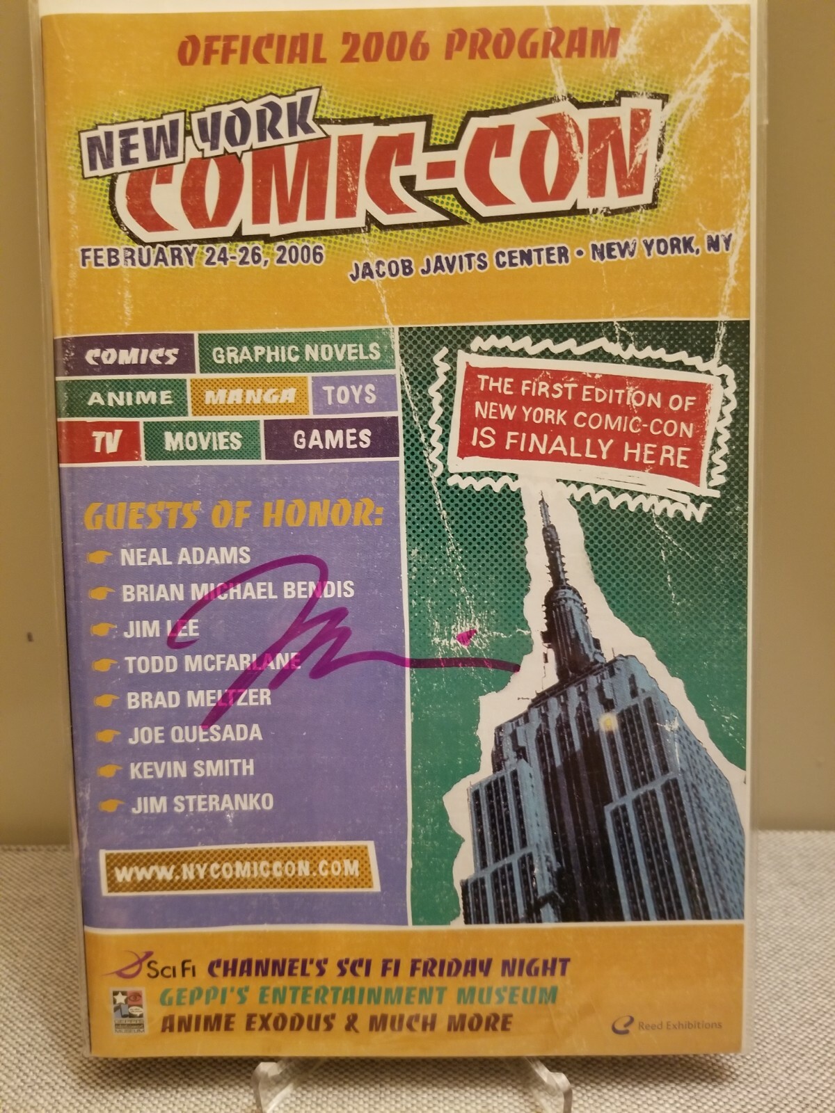 🔥RARE🔥 1st ever New York City COMIC CON 2006 PROGRAM SIGNED AUTO By JIM LEE 🔥RARE🔥 1st ever New York City COMIC CON 2006 PROGRAM SIGNED AUTO By JIM LEE