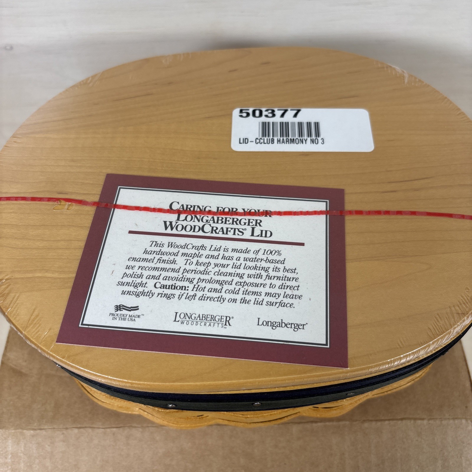 LONGABERGER 2002 Collectors Club Harmony Basket W/lid “No. 3” NEW in Box LONGABERGER 2002 Collectors Club Harmony Basket W/lid “No. 3” NEW in Box
