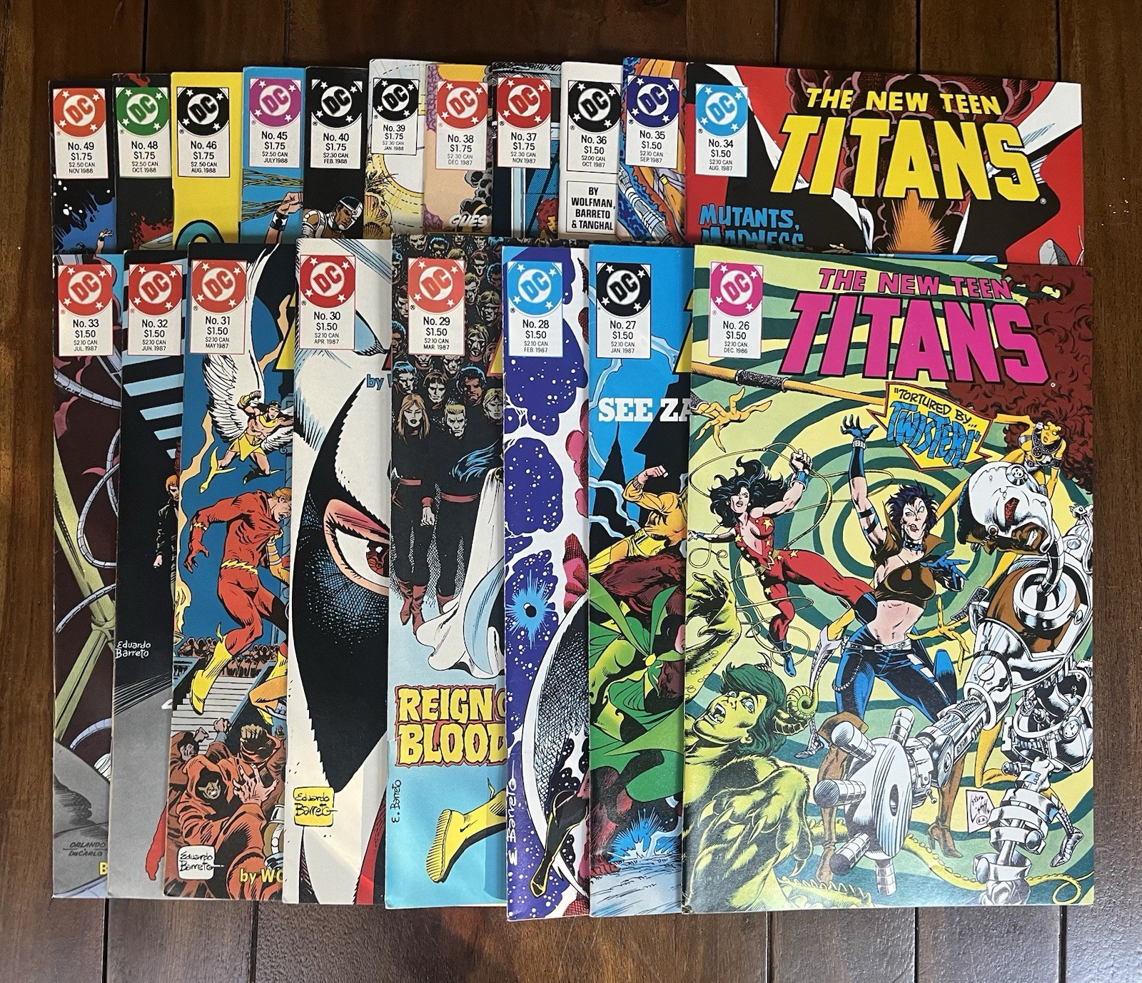 The New Teen Titans Vol 2 #26-40 & 45-49 Lot Of 29 DC Comics February 1987 The New Teen Titans Vol 2 #26-40 & 45-49 Lot Of 29 DC Comics February 1987
