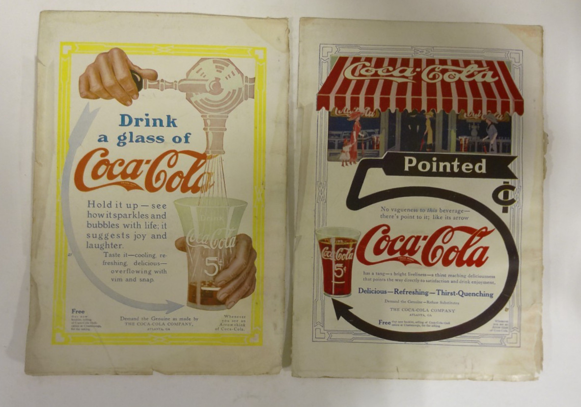 RARE Set of Early 1900's Coca-Cola Advertisement RARE Set of Early 1900's Coca-Cola Advertisement