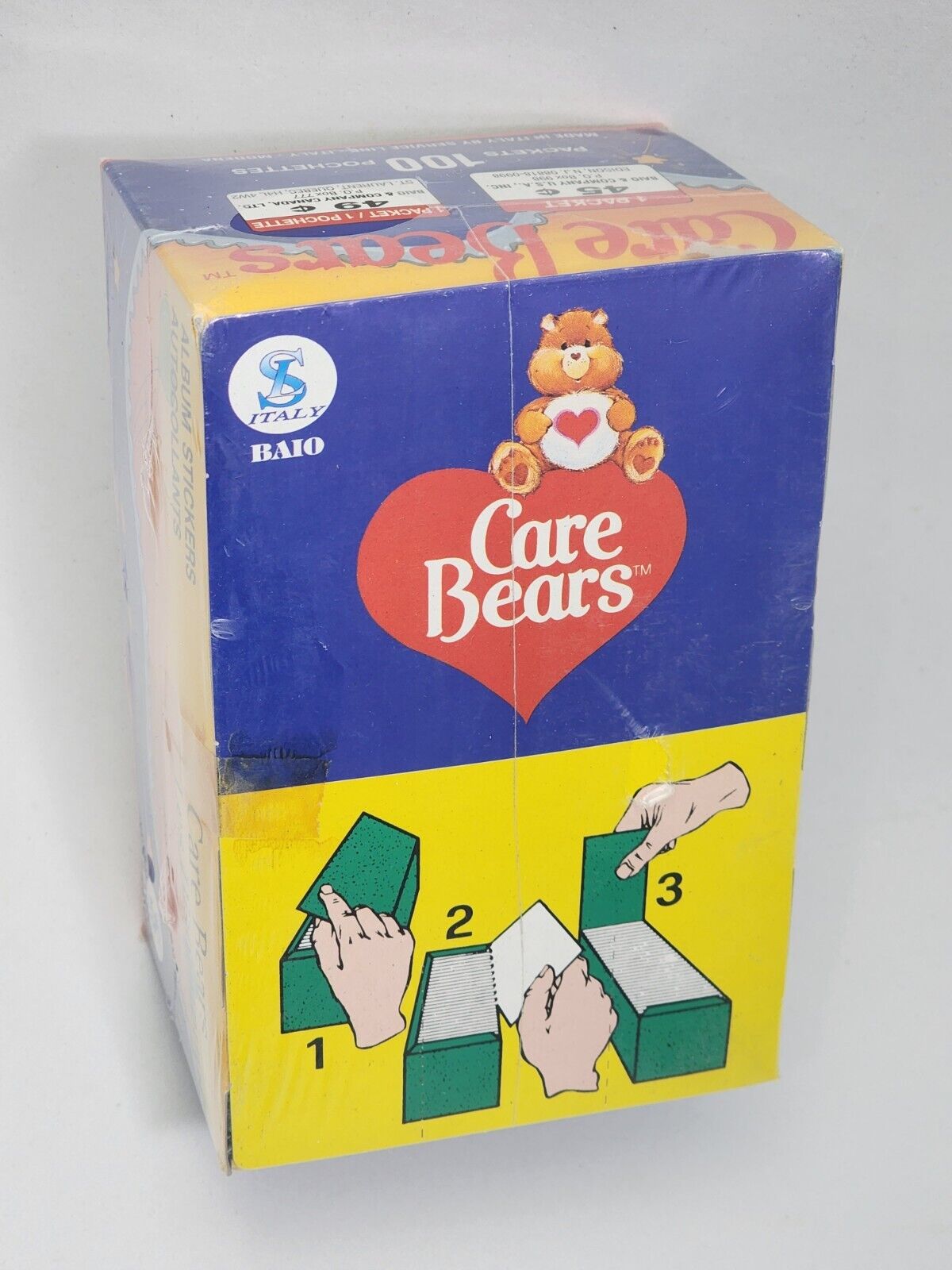 Care Bears Modena Baio Italy Album Stickers Case Lot 100 Packs 1994 Panini
