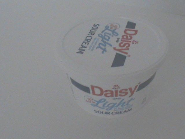 Daisy Sour Cream Light (Empty) Container, Zero Calories with No Contents