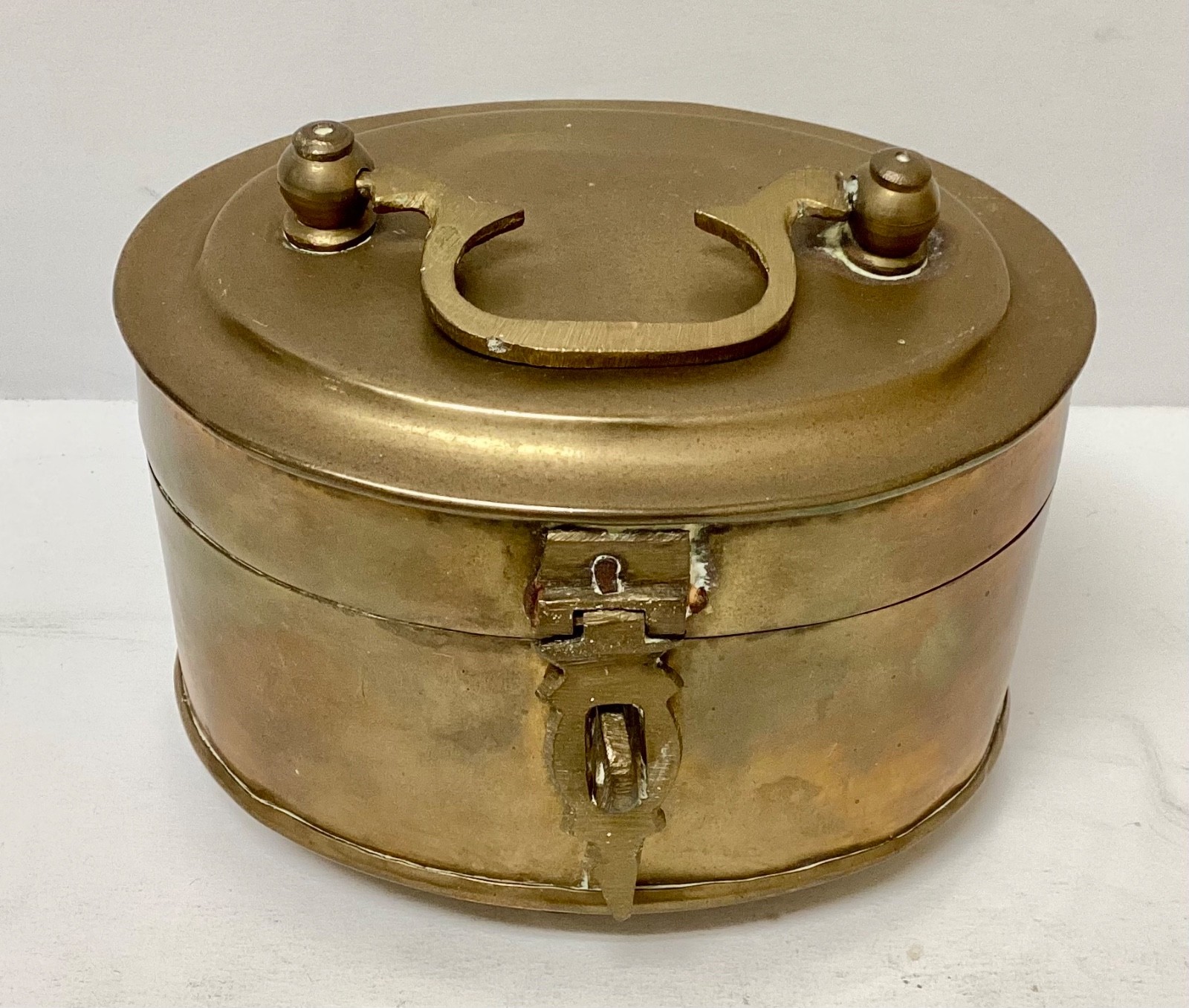 Vintage Solid Brass Footed Jewelry Box w/ Lid Vintage Solid Brass Footed Jewelry Box w/ Lid