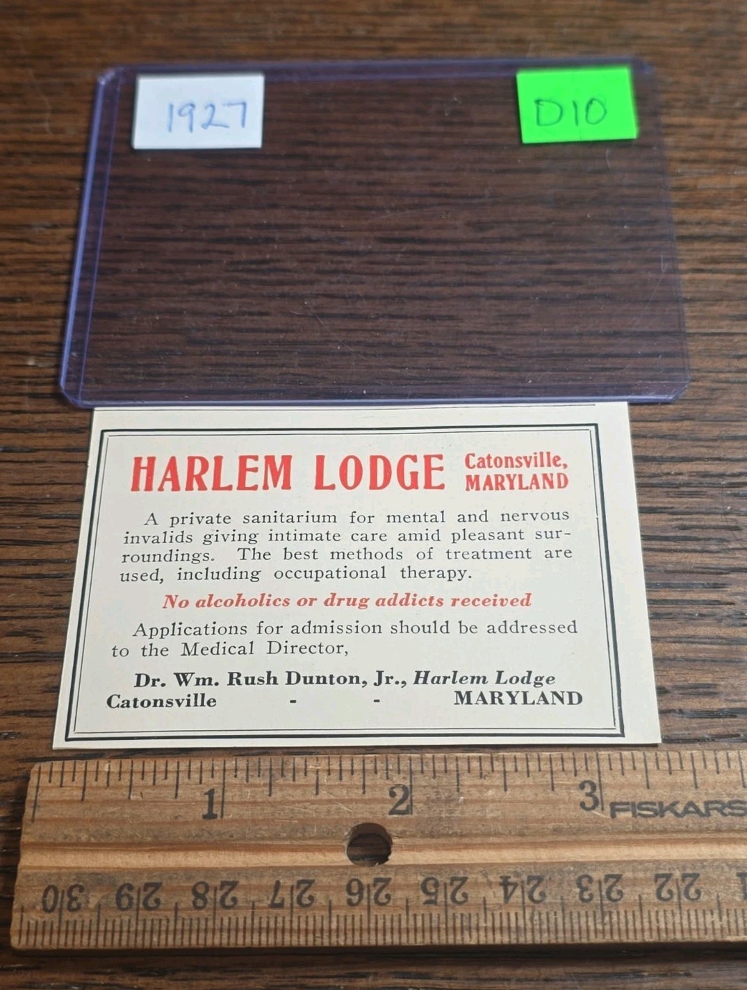 Antique 1927 Harlem Sanitarium Mental Insane Asylum Catonsville Maryland Picture