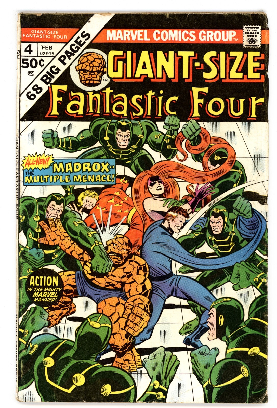 Giant-Size Fantastic Four #4 VG 4.0 1975 Rich Buckler Cover Giant-Size Fantastic Four #4 VG 4.0 1975 Rich Buckler Cover