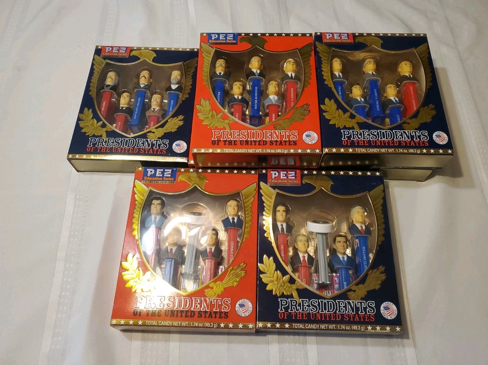 PEZ Education Series Presidents of the United States Dispenser Set (7 Boxes) PEZ Education Series Presidents of the United States Dispenser Set (7 Boxes)