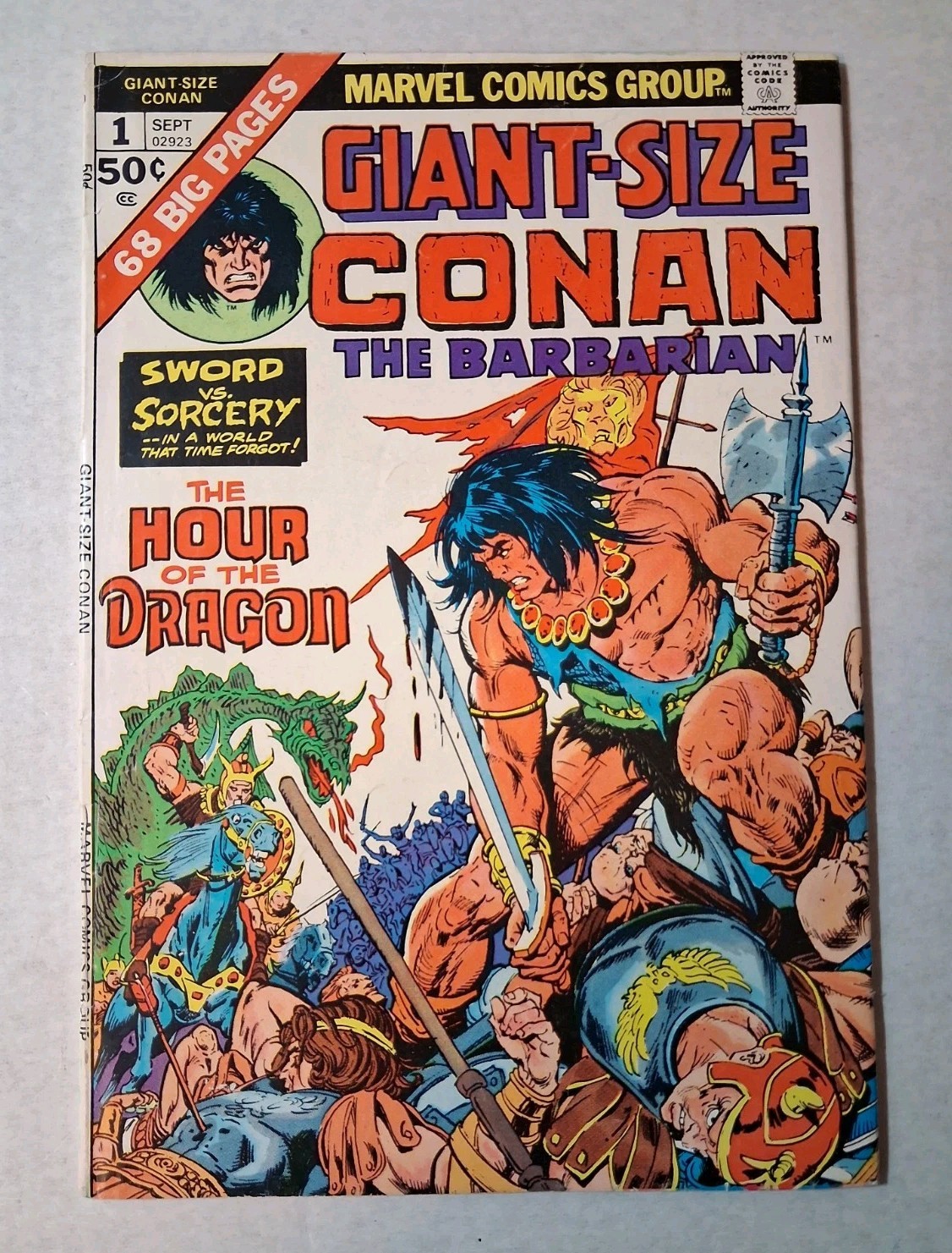 Giant-Size Conan The Barbarian 1 VG/FN 1974 Minor Key Giant-Size Conan The Barbarian 1 VG/FN 1974 Minor Key