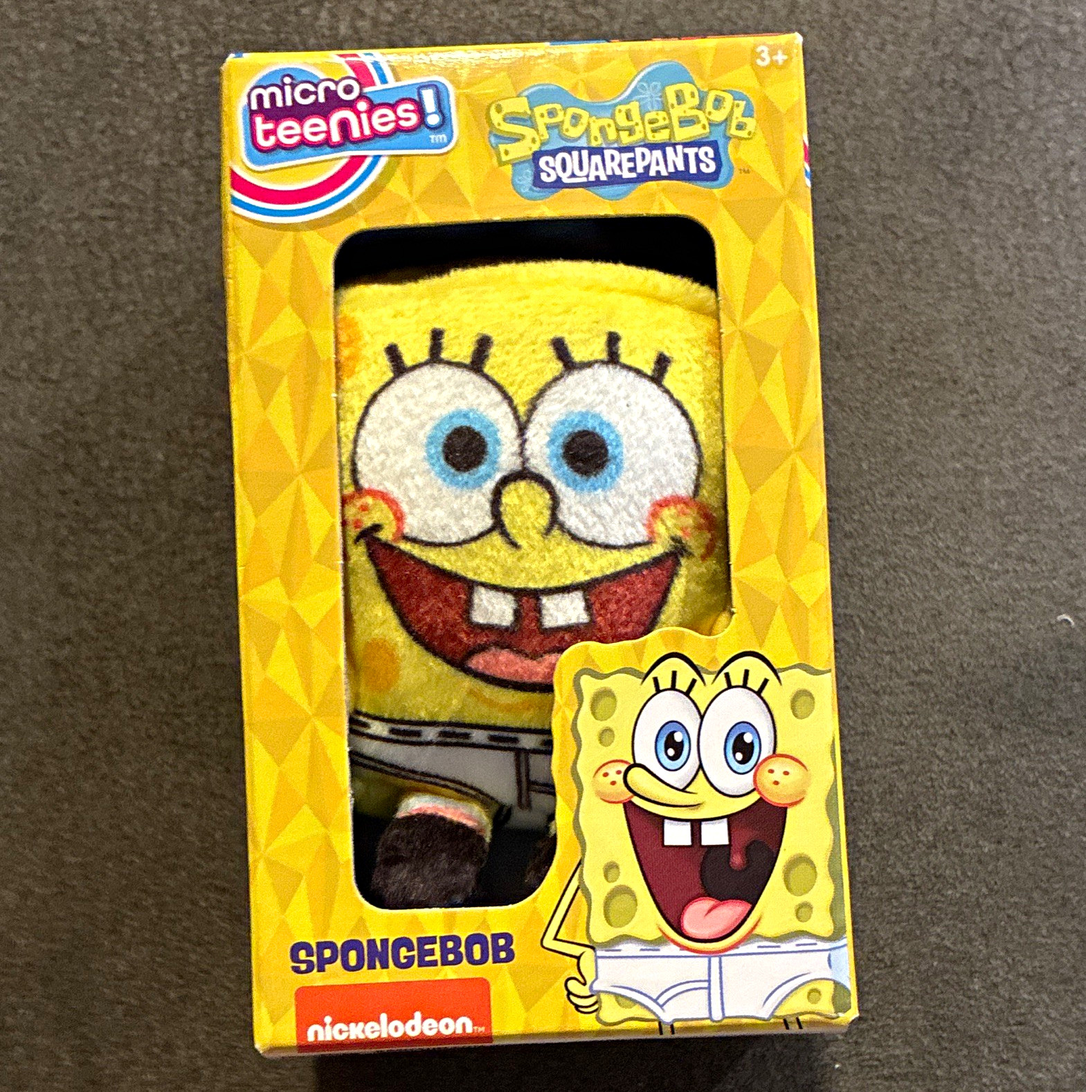 Micro Teenies SpongeBob SquarePants Plush Stuffed Animal, Boxed, Nickelodeon Micro Teenies SpongeBob SquarePants Plush Stuffed Animal, Boxed, Nickelodeon