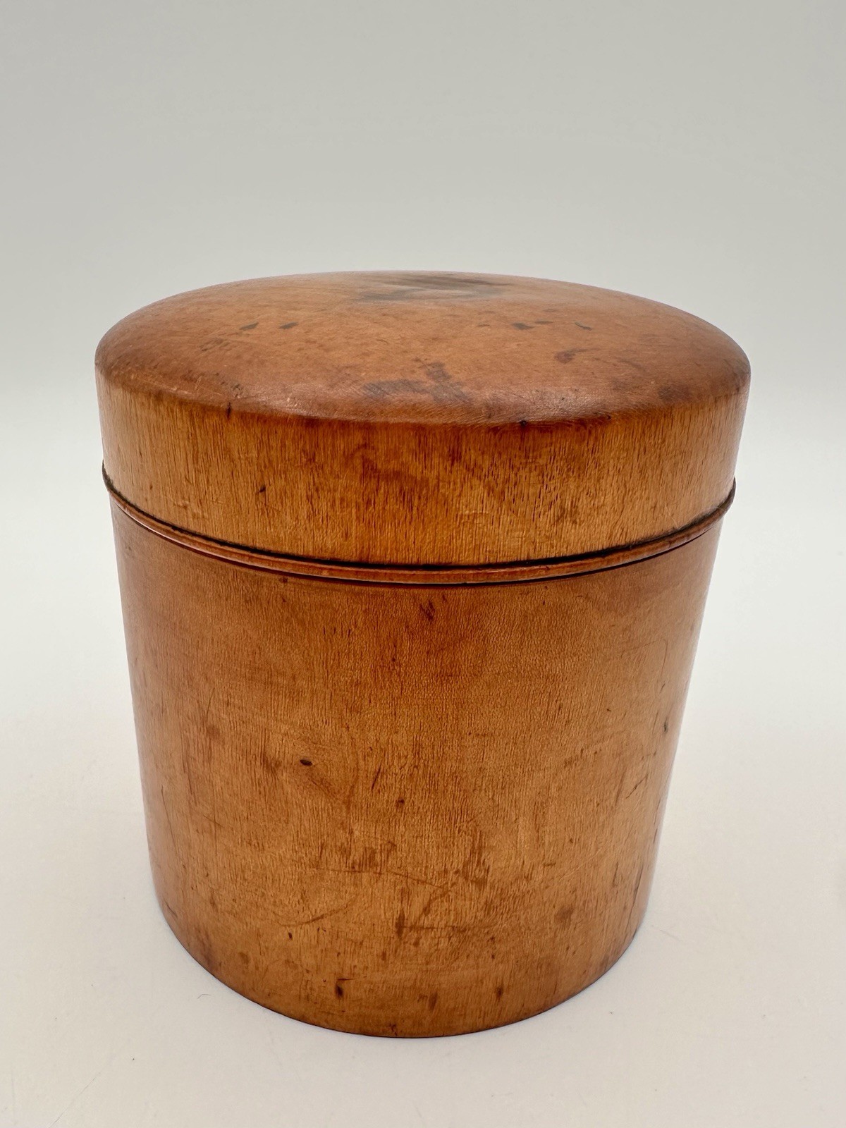 Antique Hand Turned Boxwood Lidded Box Apothecary, Powder 1800’s England Antique Hand Turned Boxwood Lidded Box Apothecary, Powder 1800’s England