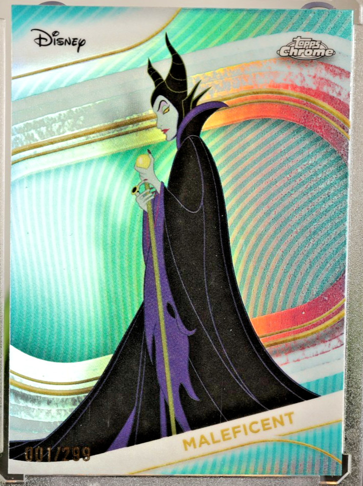 2025 Topps Chrome Disney MALEFICENT #119 TEAL REFRACTOR /299 FIRST PRINT 1/299 2025 Topps Chrome Disney MALEFICENT #119 TEAL REFRACTOR /299 FIRST PRINT 1/299