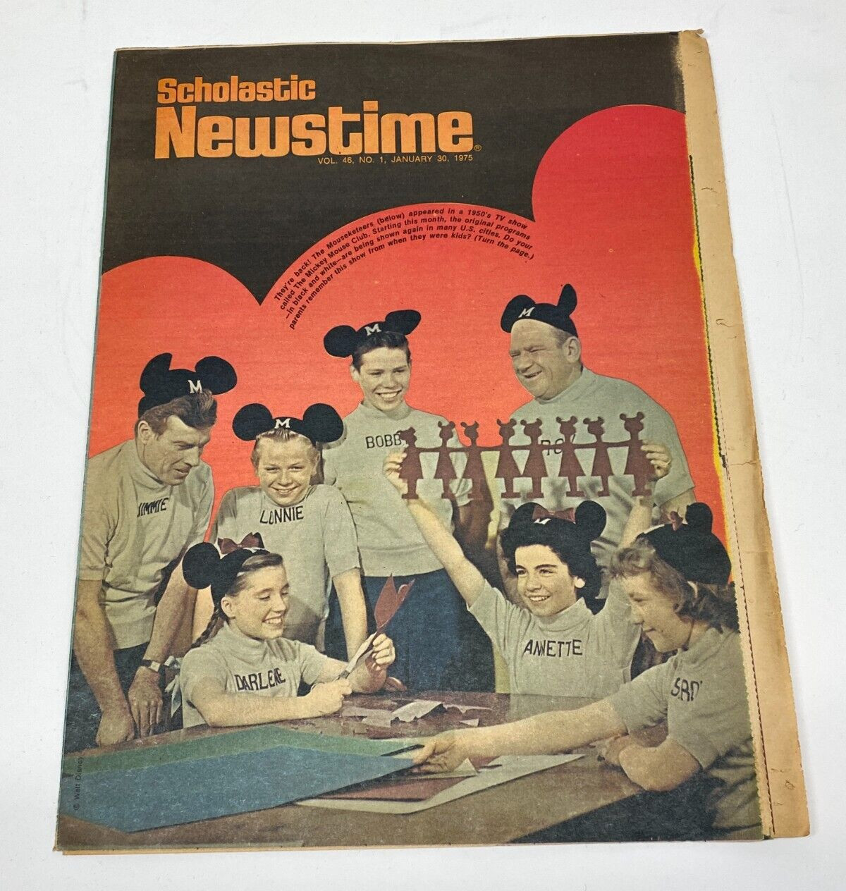 NOS VTG 1975 SCHOLASTIC NEWSTIME Mickey Mouse Club Annette Funicello Fonz THX138 NOS VTG 1975 SCHOLASTIC NEWSTIME Mickey Mouse Club Annette Funicello Fonz THX138