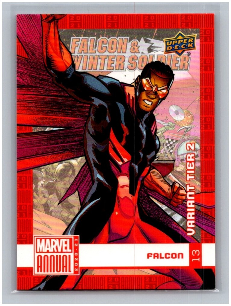 2020-21 Upper Deck Marvel Annual #13 Falcon - Tier 2 Variant SP Parallel 2020-21 Upper Deck Marvel Annual #13 Falcon - Tier 2 Variant SP Parallel