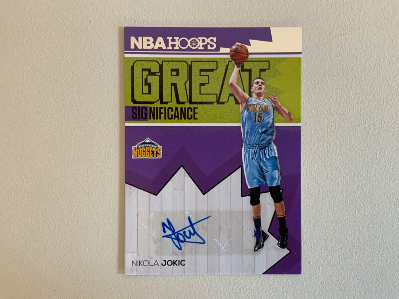 2016-17 Nikola Jokic NBA Hoops Great Significance Autograph #27