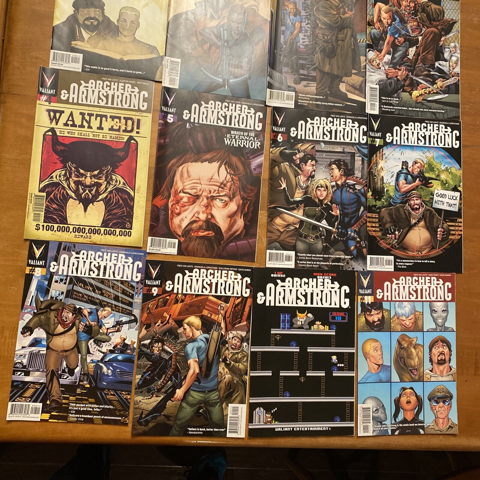 Archer & Armstrong 2013 Issue 0,1-11 Valient Comics Excellent includes Varients