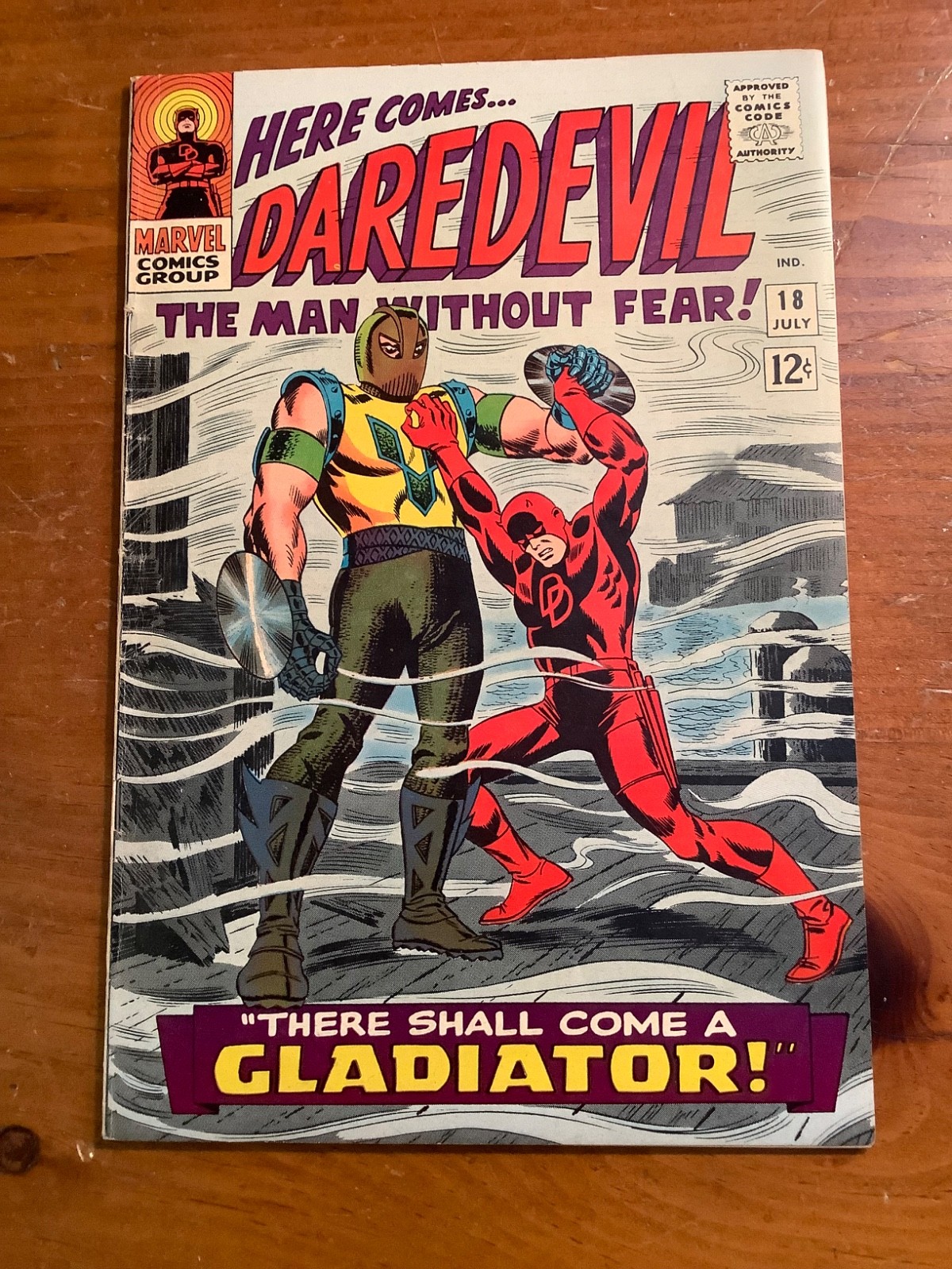 Daredevil #18 - 25 Run Lot of 8 Marvel 1966 1st Gladiator & 1st Leap-Frog VG/FN Daredevil #18 - 25 Run Lot of 8 Marvel 1966 1st Gladiator & 1st Leap-Frog VG/FN