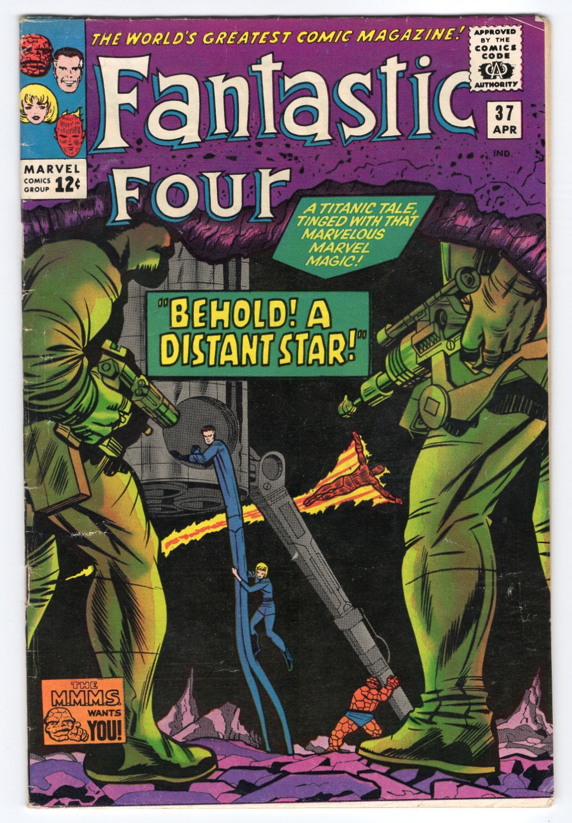 Fantastic Four 37 1965 Marvel Comics VG+ 4.5 Skrulls Thing Invisible Girl