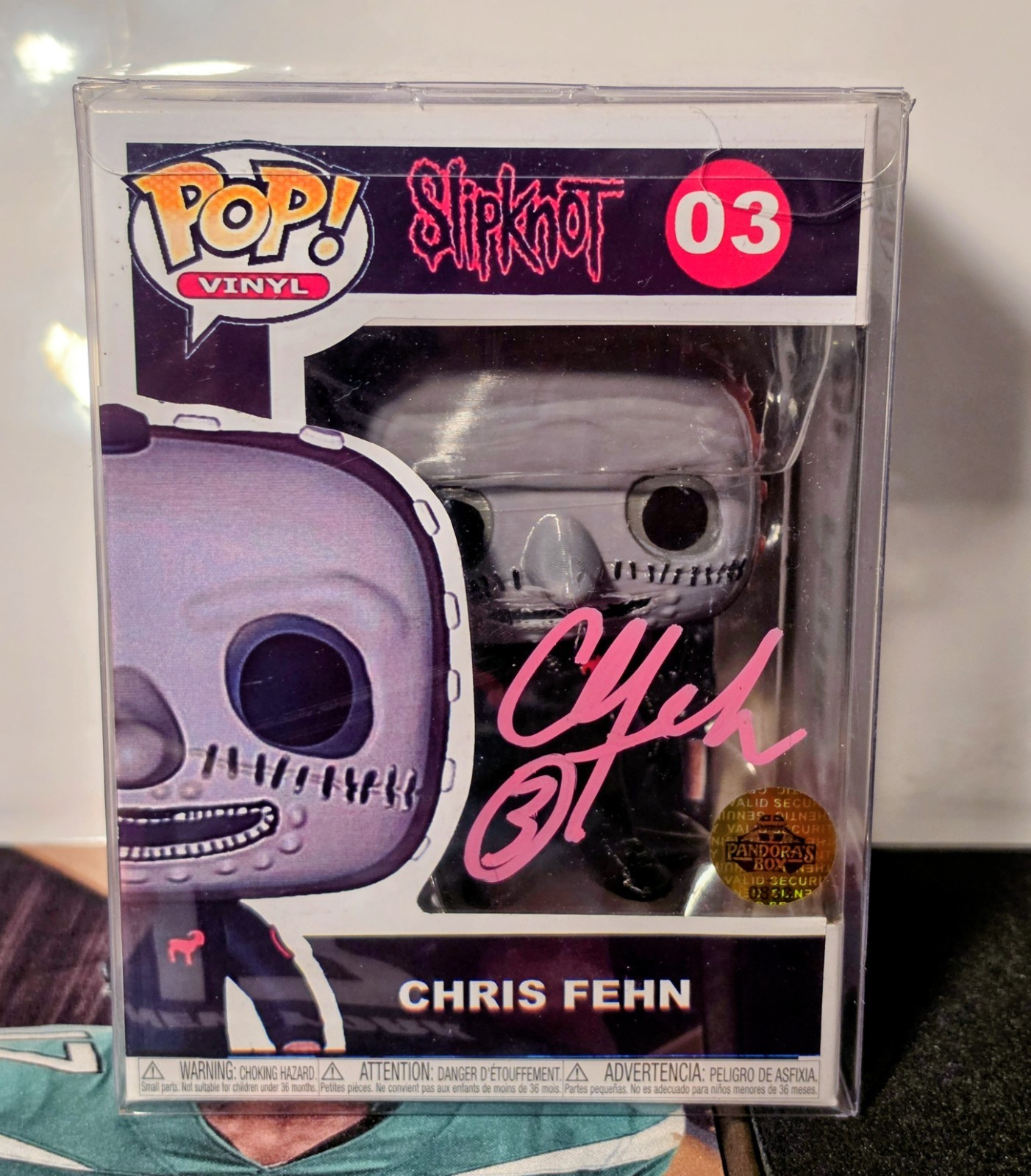 Chris Fehn SIGNED Custom Pop Figure Slipknot Chris Fehn SIGNED Custom Pop Figure Slipknot