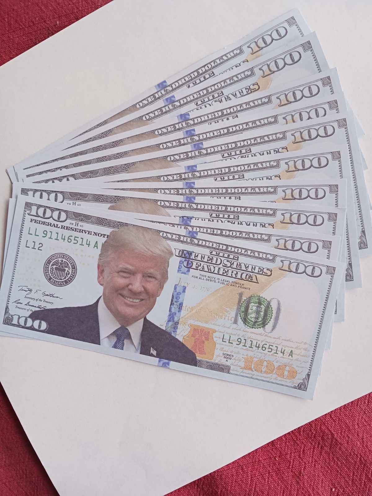 President Donald Trump Commemorative Bills - 10 for a buck President Donald Trump Commemorative Bills - 10 for a buck