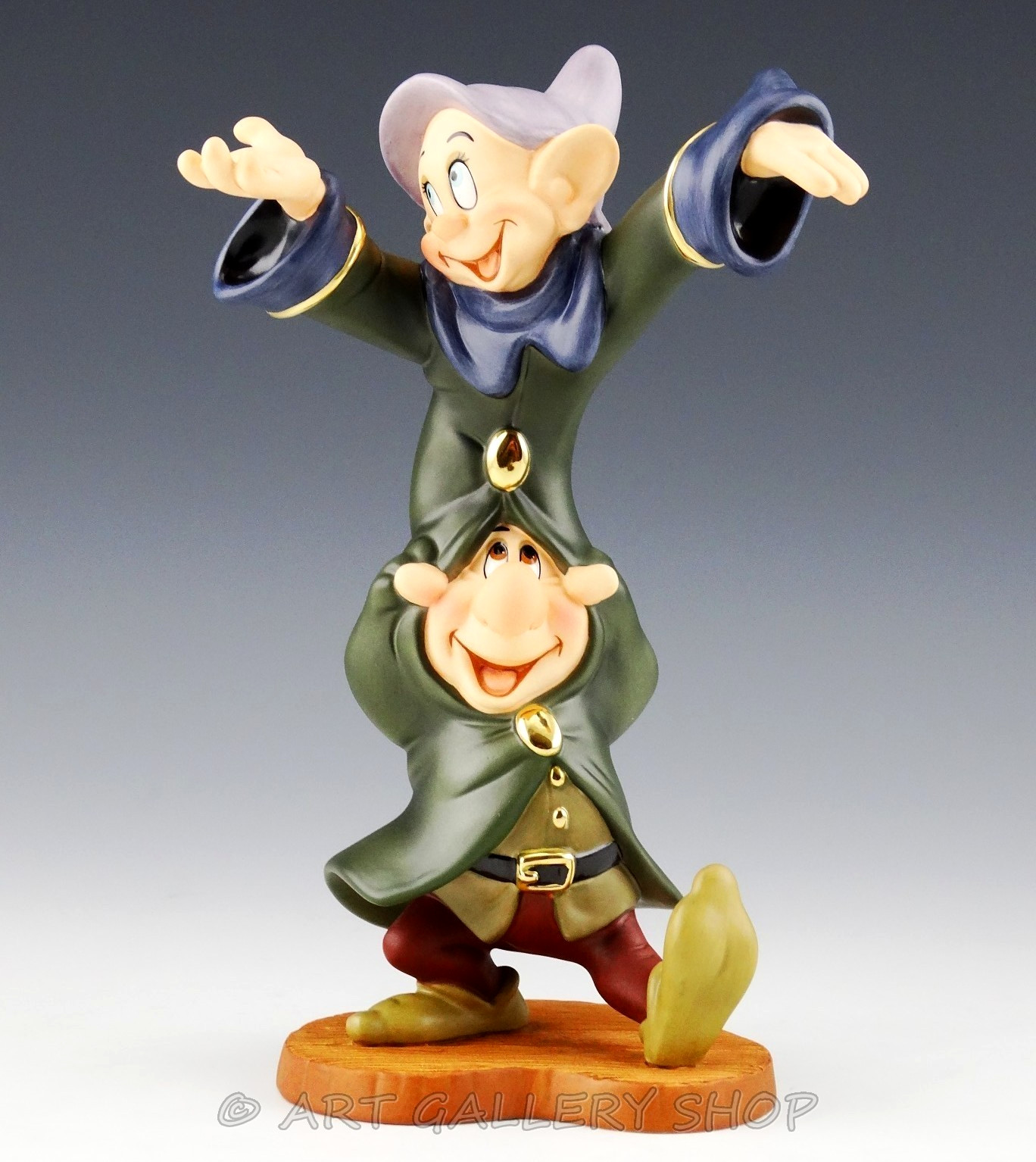 WDCC Walt Disney Figurine Dopey and Sneezy DANCING PARTNERS from Snow White Mint