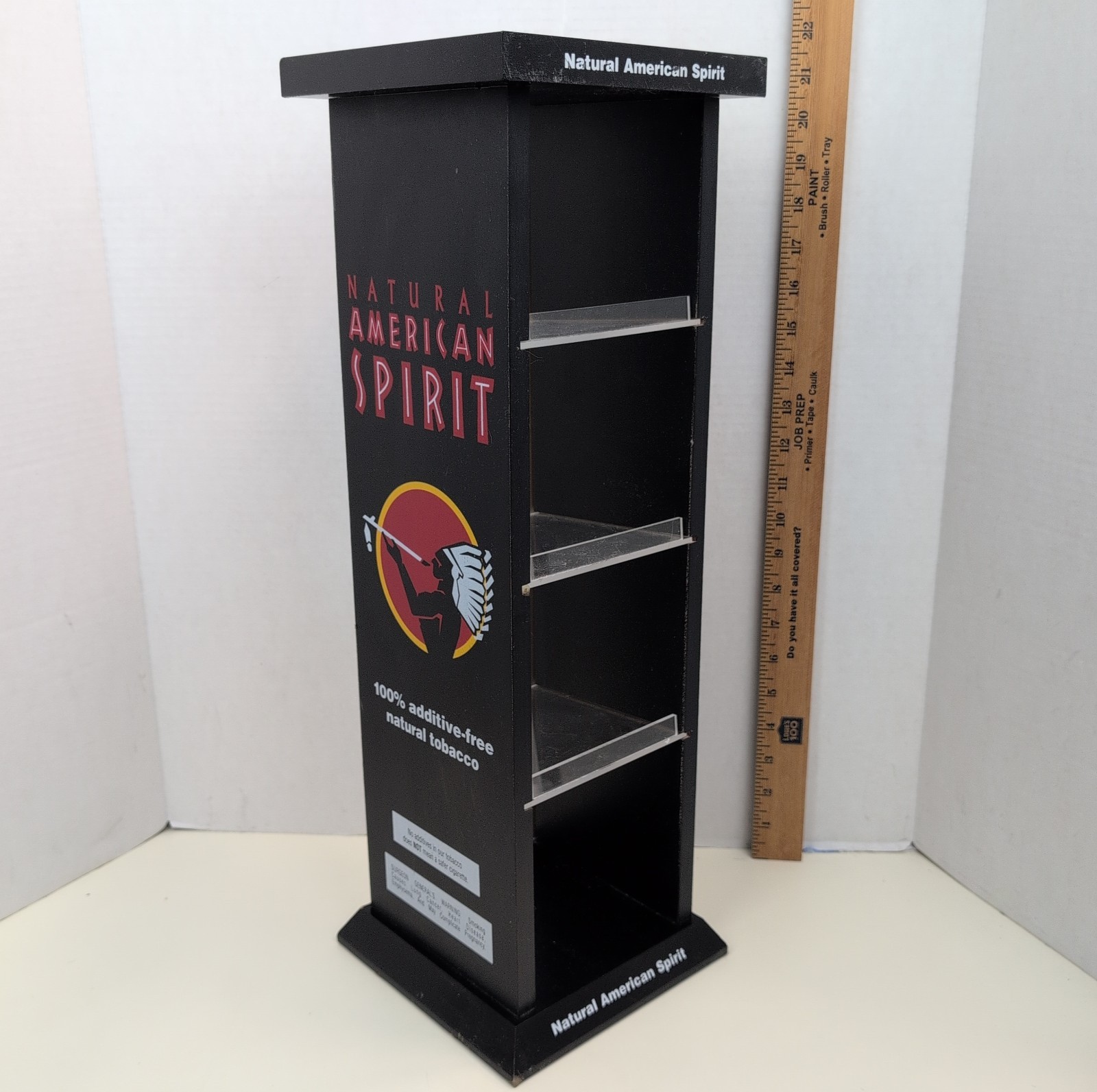 Natural American Spirit Tabacoo Display Rack Retail Counter Advertising Black Natural American Spirit Tabacoo Display Rack Retail Counter Advertising Black
