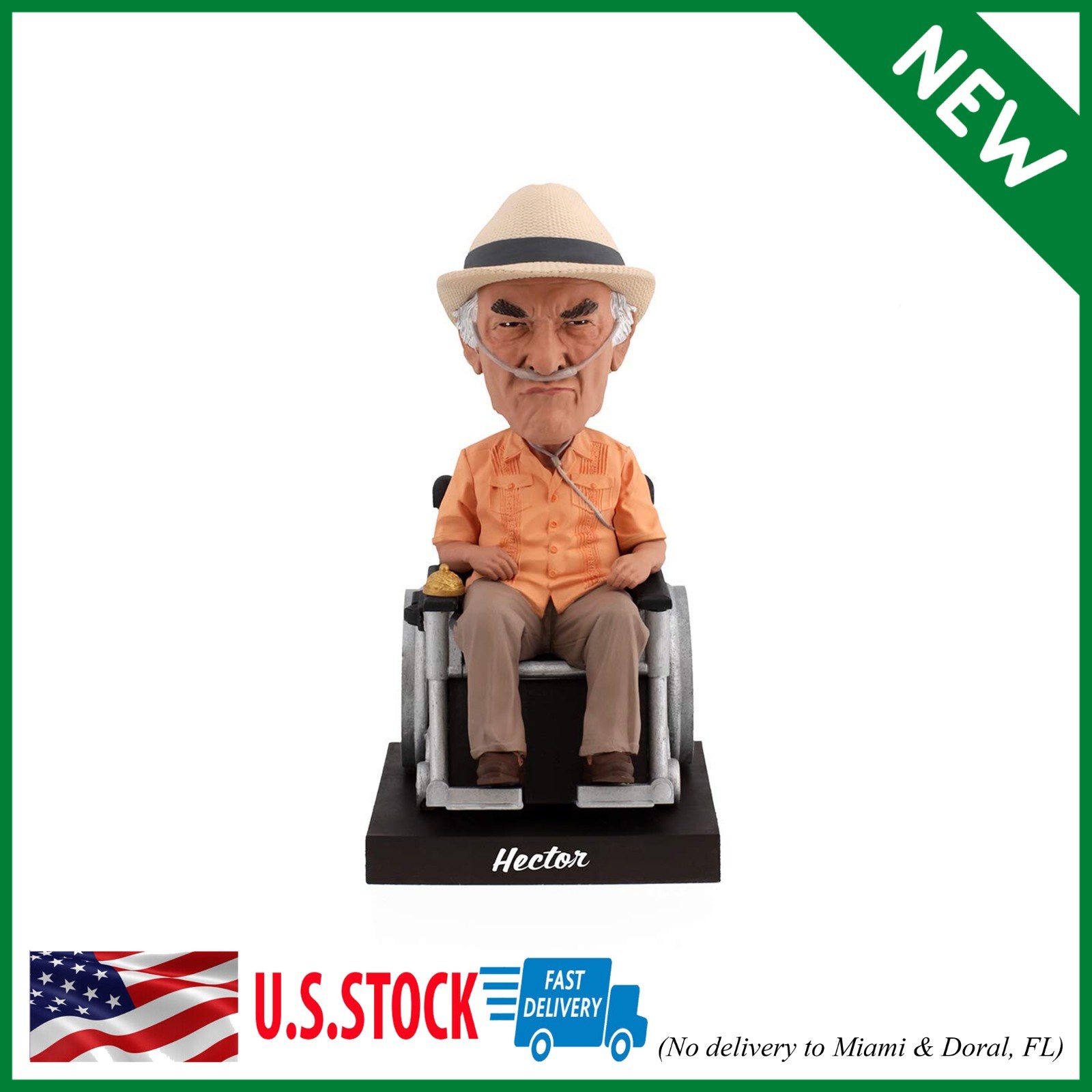 Better Call Saul Hector Salamanca Bobblehead w/ Working Bell Lifelike Figure NEW Better Call Saul Hector Salamanca Bobblehead w/ Working Bell Lifelike Figure NEW