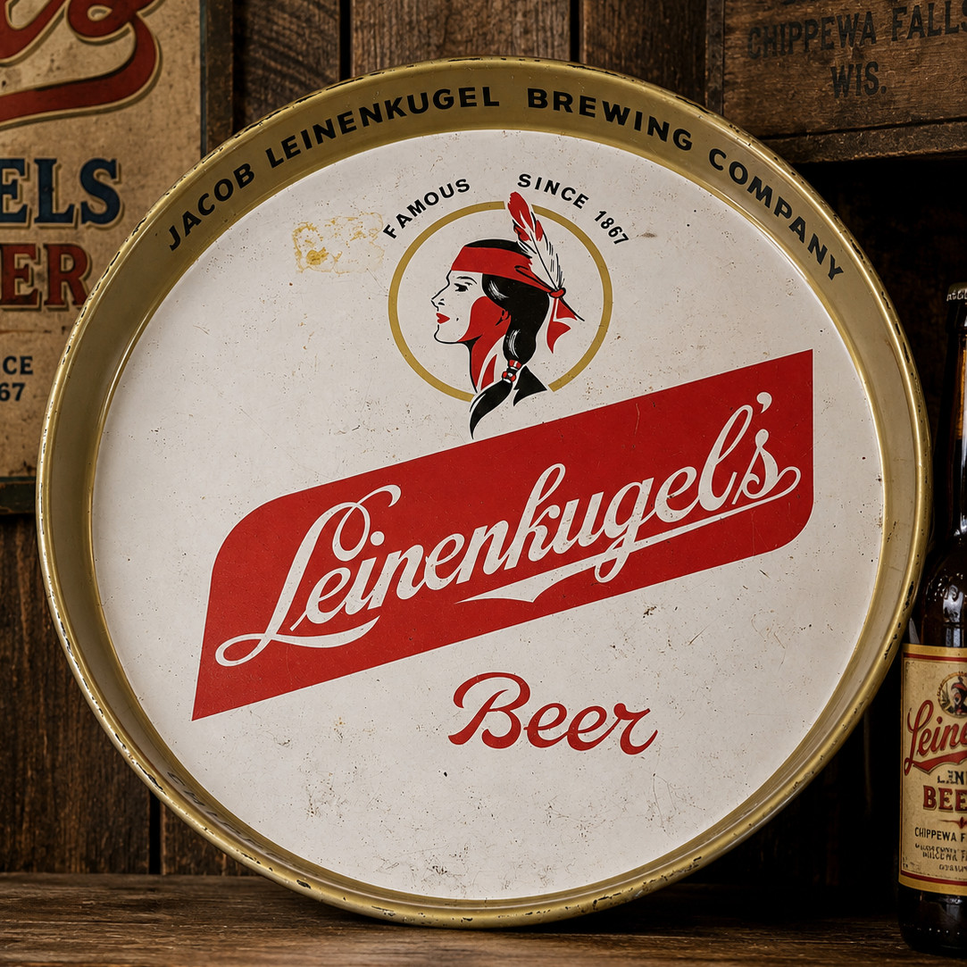 Leinenkugel's Beer Breweriana Round Tray - Jacob Leinenkugel Brewing Co. Leinenkugel's Beer Breweriana Round Tray - Jacob Leinenkugel Brewing Co.