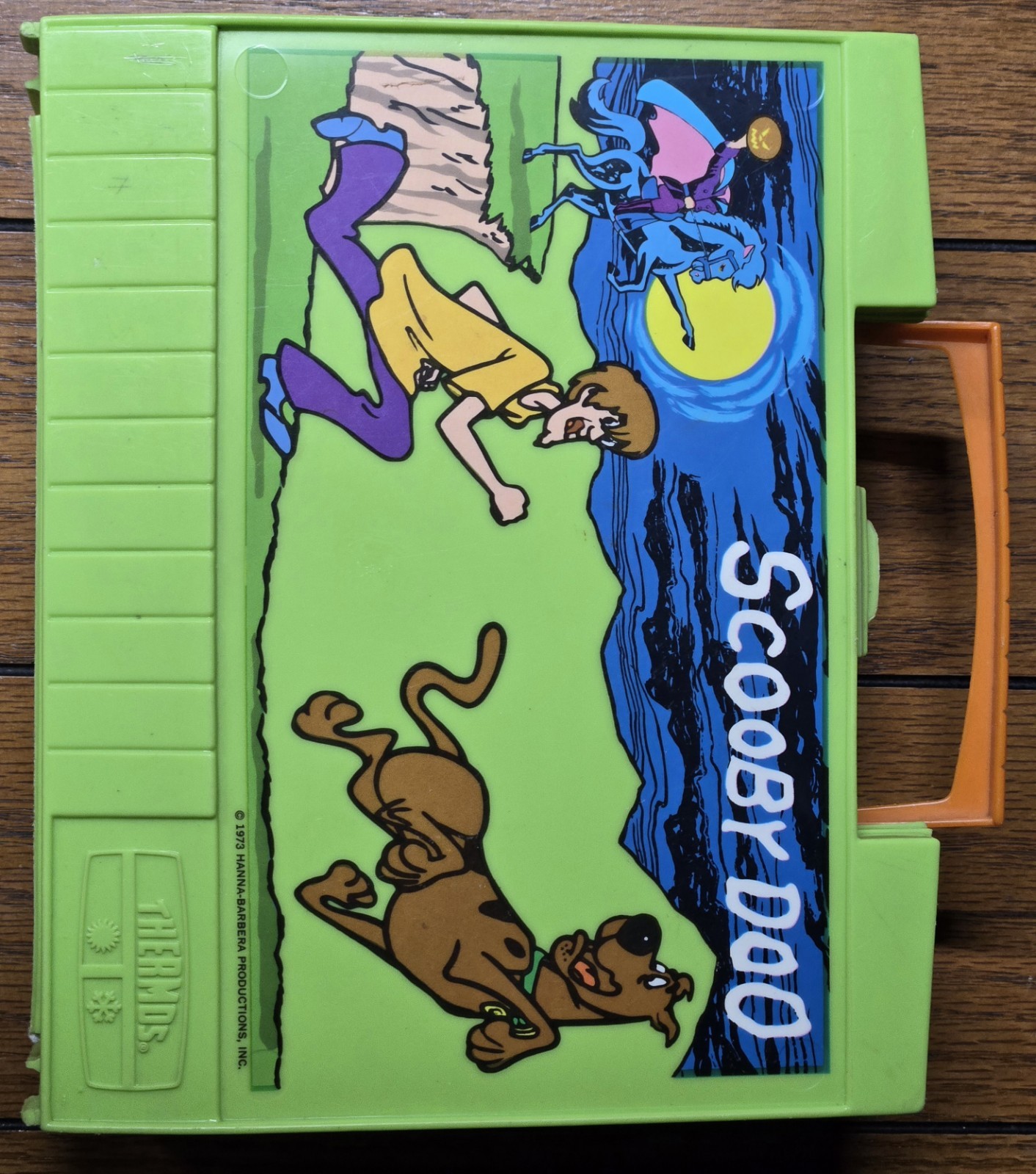 1973 Green Scooby-Doo Plastic Lunchbox No Thermos Good Condition 1973 Green Scooby-Doo Plastic Lunchbox No Thermos Good Condition