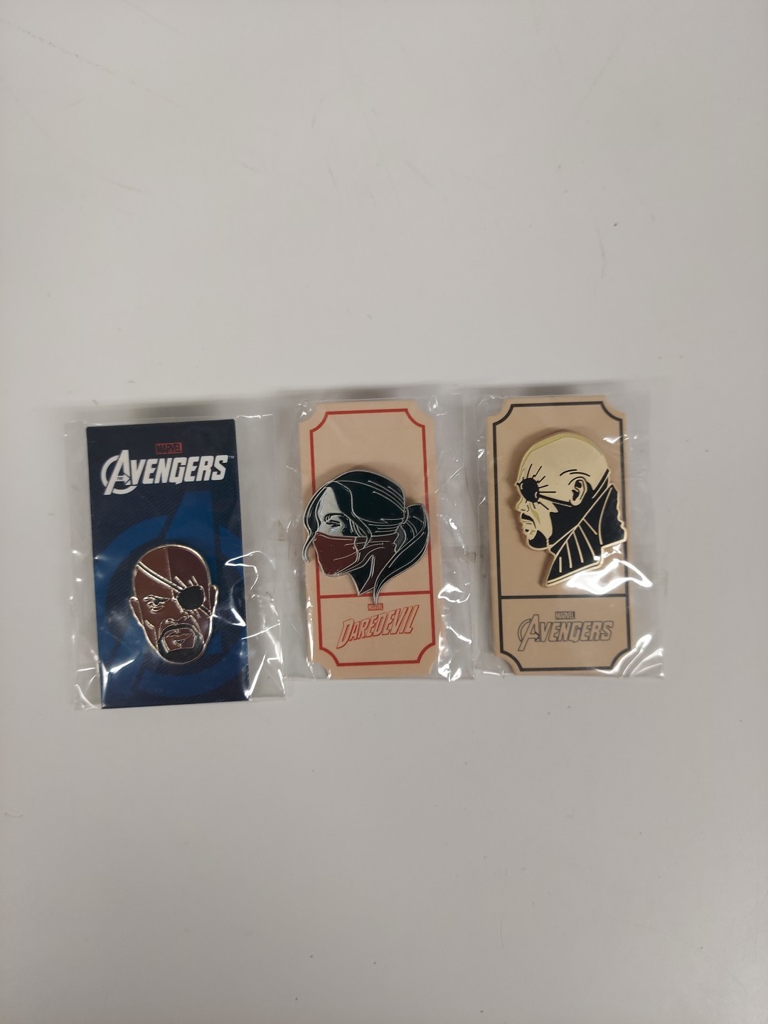 Mondo Avengers Enamel Pin Lot Of 3 2 Nick Fury And 1 ELEKTRA SOLD Out Mondo Avengers Enamel Pin Lot Of 3 2 Nick Fury And 1 ELEKTRA SOLD Out