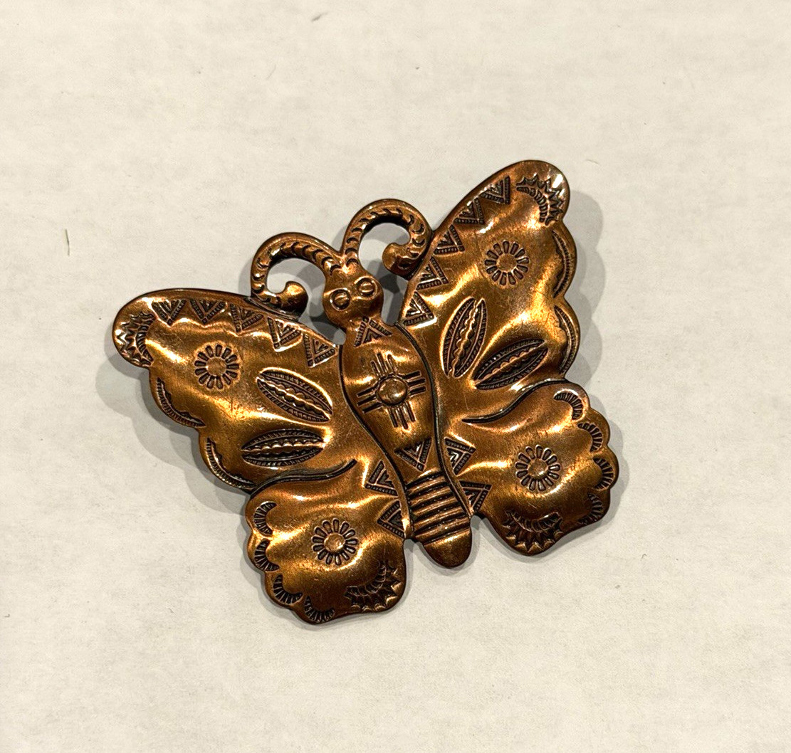 BUTTERFLY VINTAGE COPPER 1.75 BUTTERFLY VINTAGE COPPER 1.75