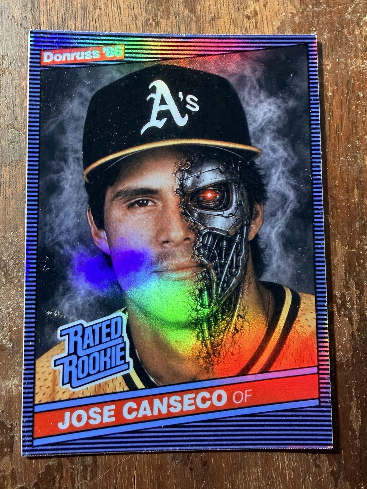 Jose Canseco Aceo Art Card Oakland A’s Rated Rookie Machine Refractor Style Holo Jose Canseco Aceo Art Card Oakland A’s Rated Rookie Machine Refractor Style Holo