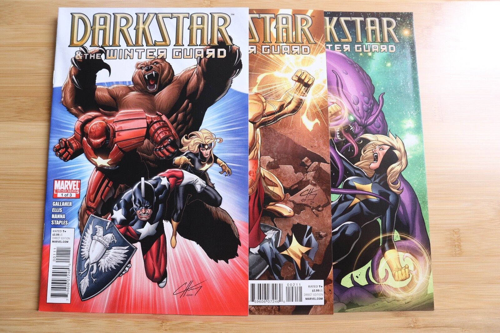 Darkstar & The Winter Guard #1-3 Complete Set Marvel Comics VF/NM