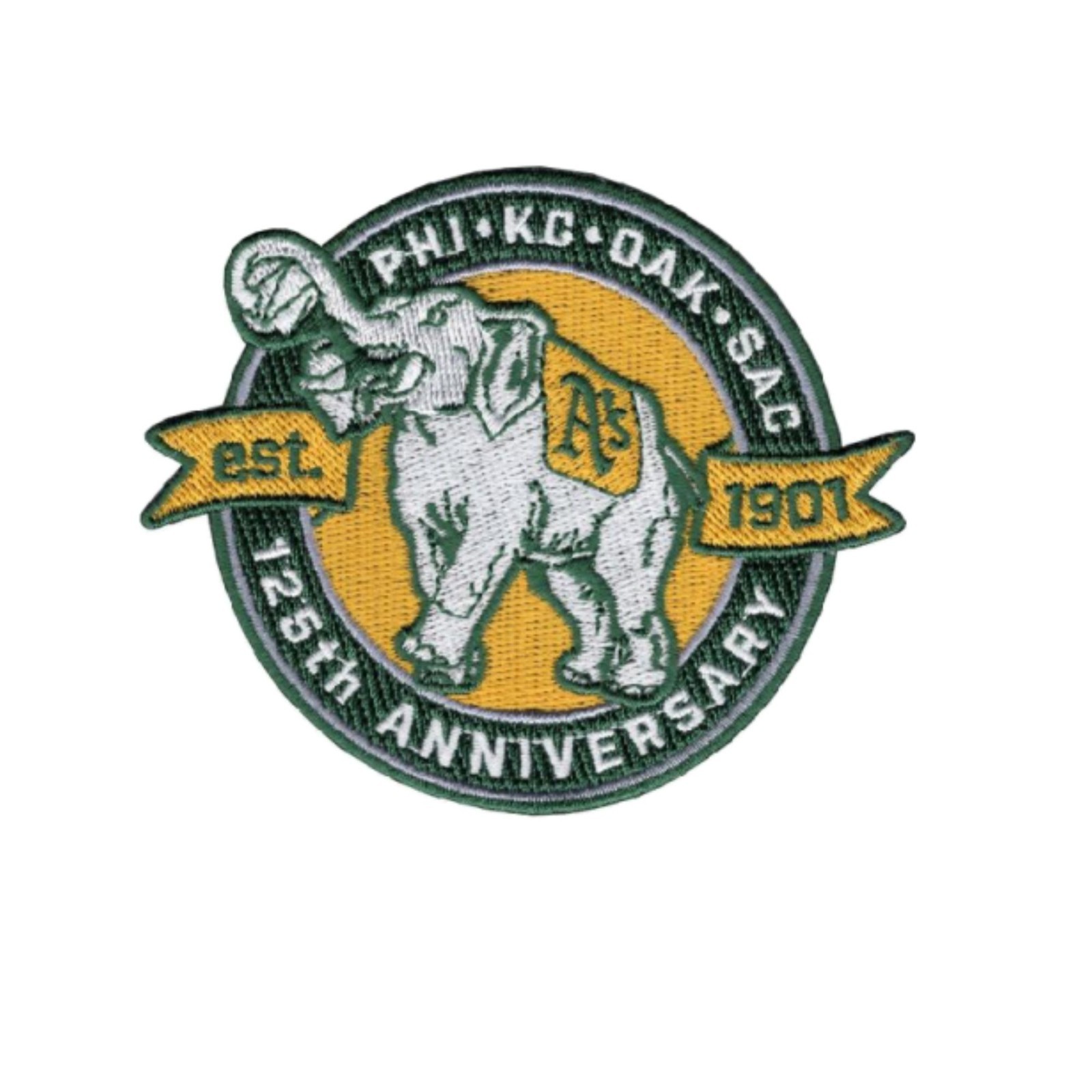 2026 Oakland A's Athletics 125th Anniversary Sleeve Patch 2026 Oakland A's Athletics 125th Anniversary Sleeve Patch
