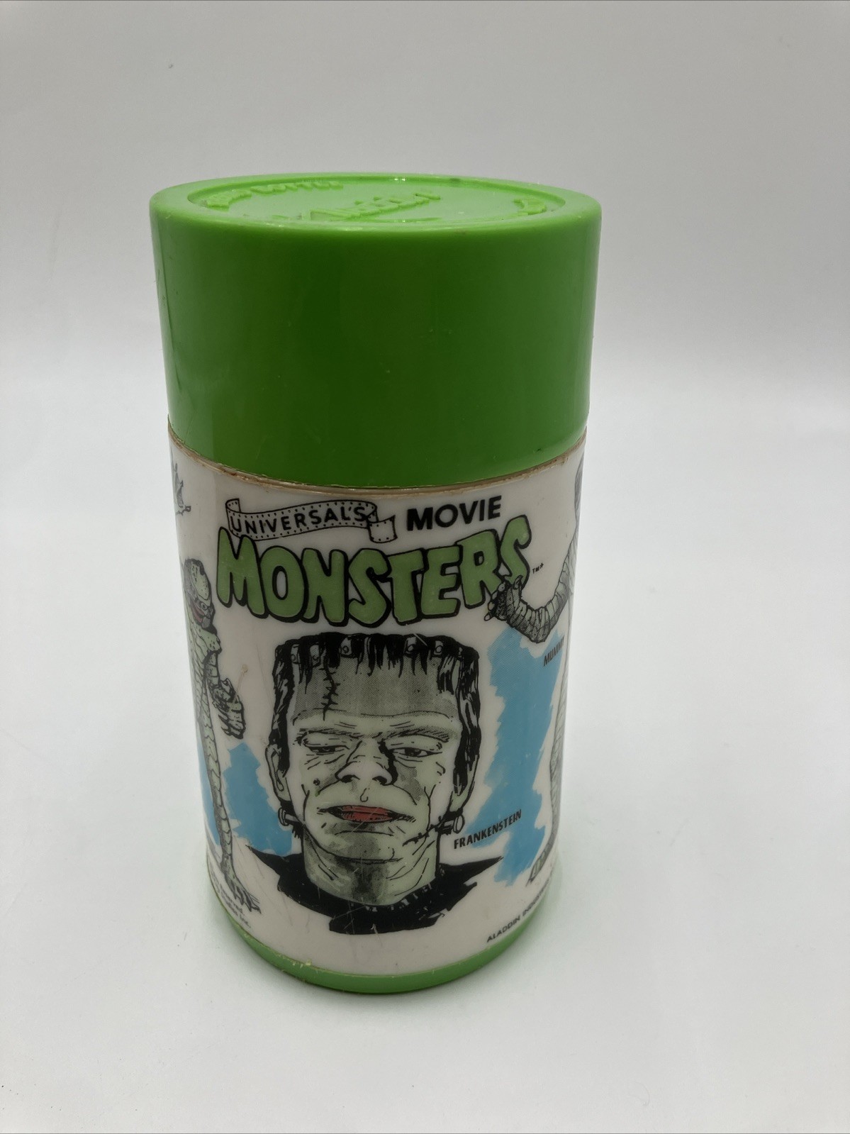 Vintage Universal Monsters Plastic Thermos Aladdin 7 Vintage Universal Monsters Plastic Thermos Aladdin 7