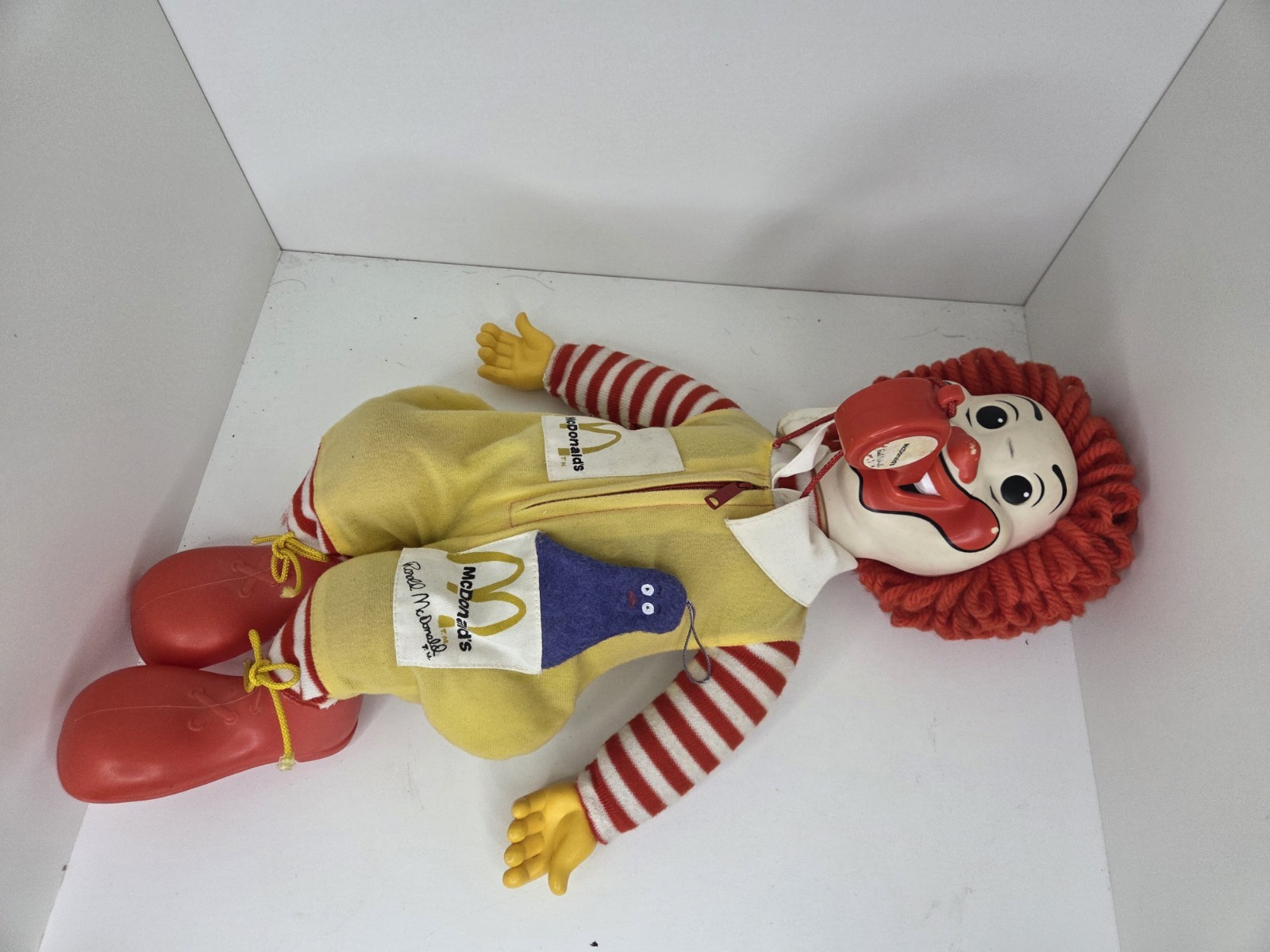 Vintage Ronald McDonald Doll w/ Whistle & Grimace -21\ Vintage Ronald McDonald Doll w/ Whistle & Grimace -21\