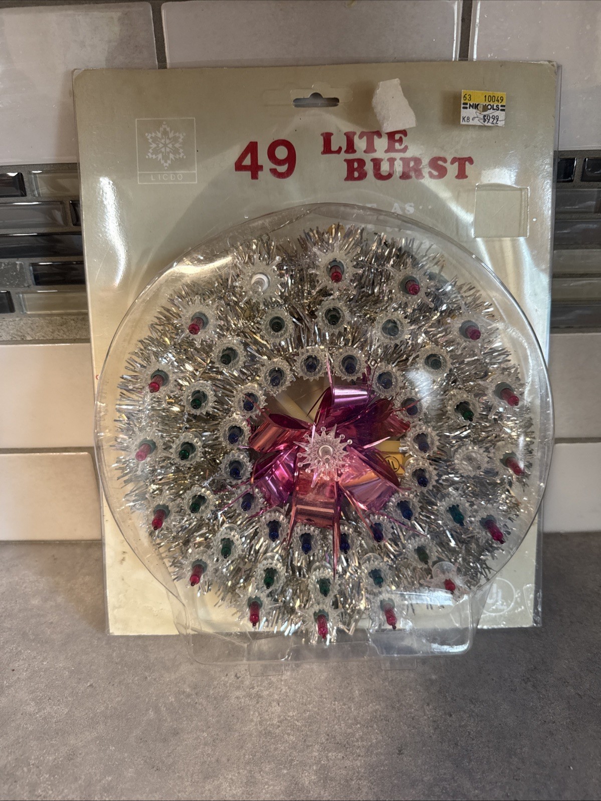 Vintage Large LIDCO Christmas Star 49 Lite Burst Tree Topper Wall Window Vintage Large LIDCO Christmas Star 49 Lite Burst Tree Topper Wall Window