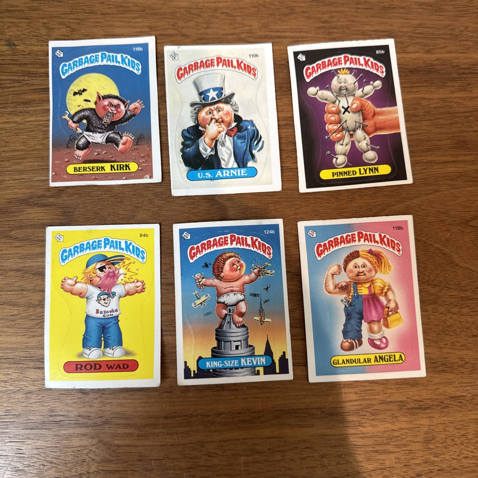 1986 Topps Garbage Pail Kids GPK Series 3 Lot of 6 Vintage Cards OS3 1986 Topps Garbage Pail Kids GPK Series 3 Lot of 6 Vintage Cards OS3