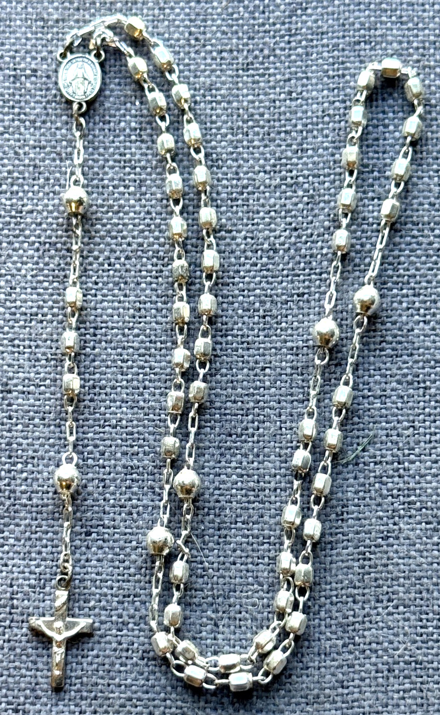 Creed Sterling Silver Catholic Rosary Vintage Creed Sterling Silver Catholic Rosary Vintage