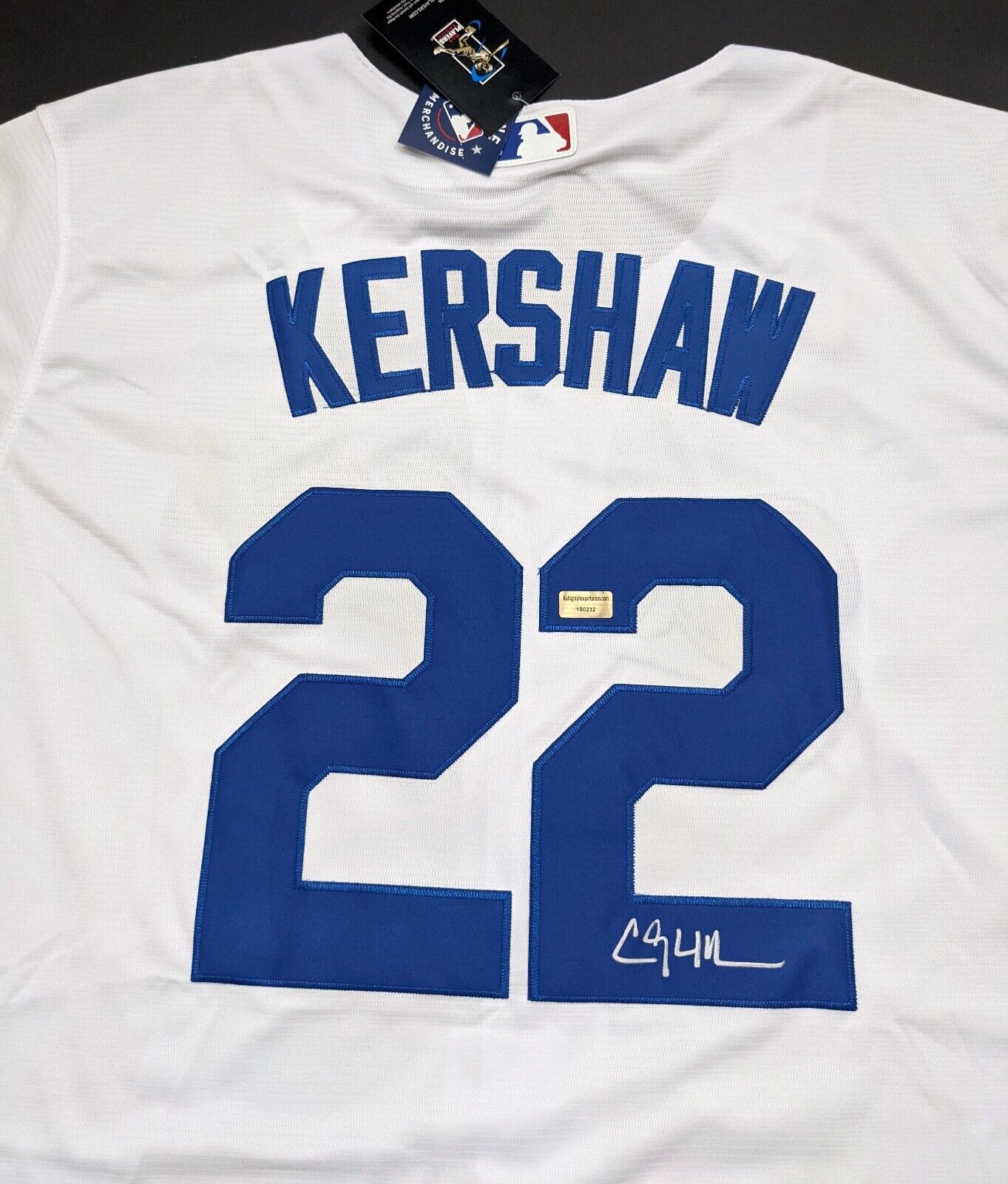 Clayton Kershaw Los Angeles Dodgers Autographed Signed Jersey XL COA