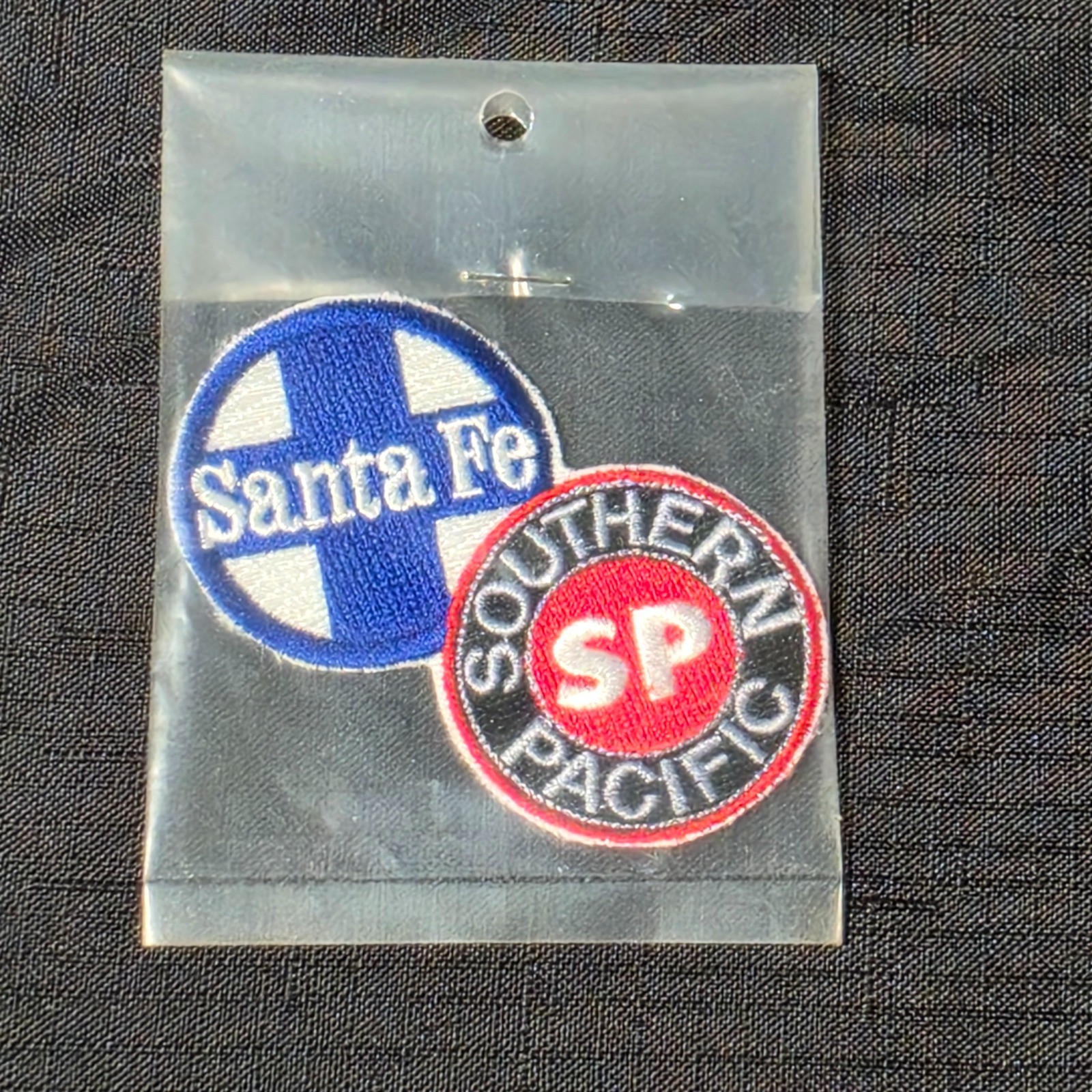 Vintage Railroad Patches Santa Fe SP Southern Pacific Embroidered 2\