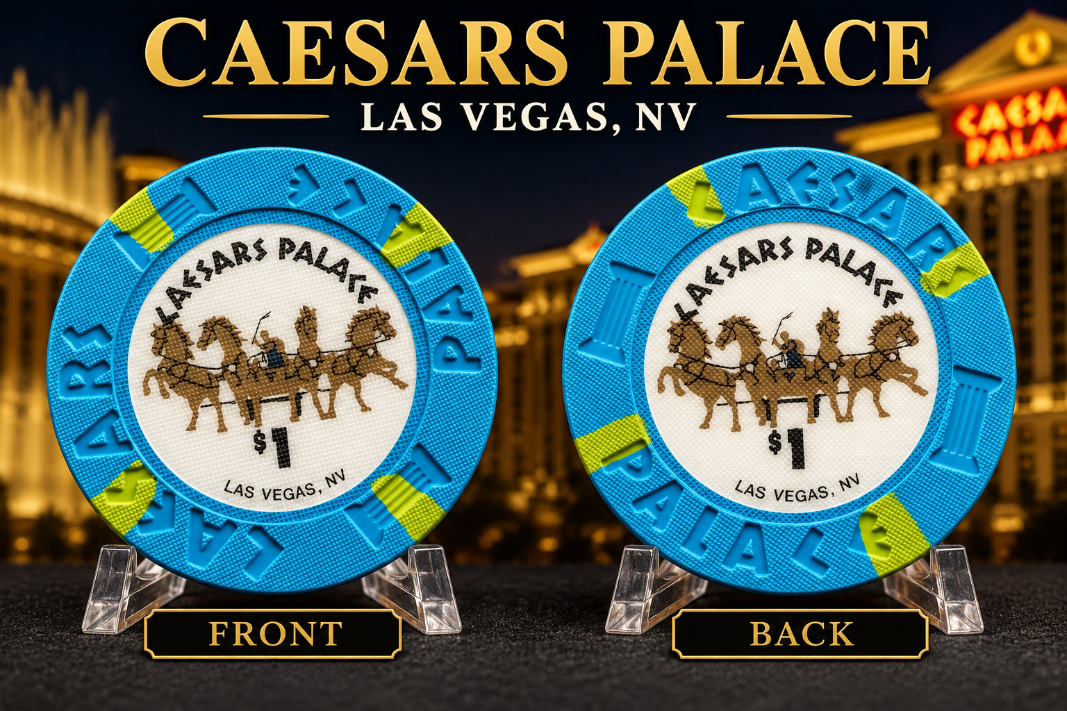1993 Caesars Palace Las Vegas $1 Casino Chip N7426 Vintage Collectible 1993 Caesars Palace Las Vegas $1 Casino Chip N7426 Vintage Collectible
