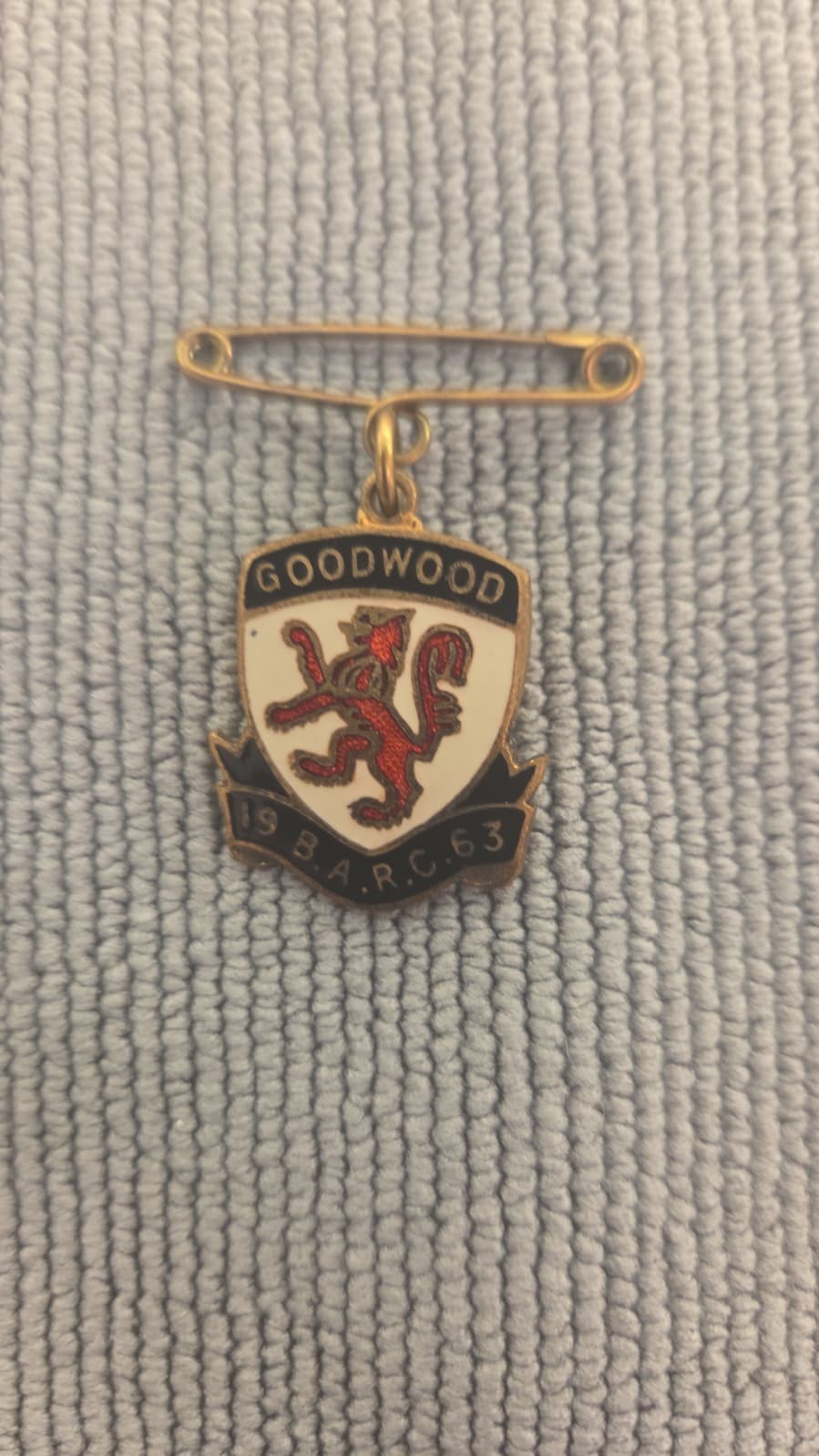 Vintage 1963 BARC British Automobile Racing Club Goodwood Member Lapel Badge Vintage 1963 BARC British Automobile Racing Club Goodwood Member Lapel Badge