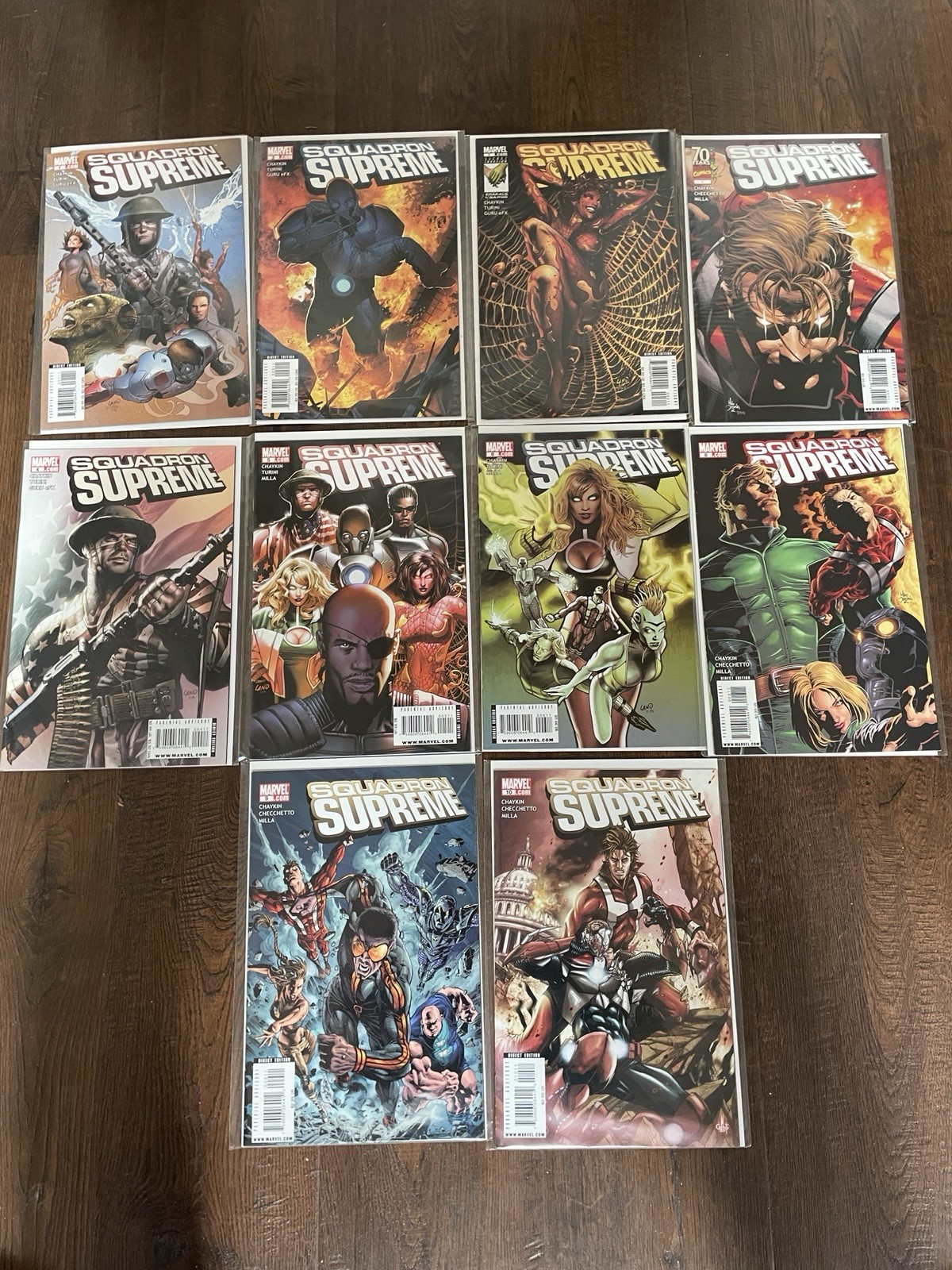 SQUADRON SUPREME (2008) 12 ISSUE COMPLETE SET #1-12 MARVEL COMICS