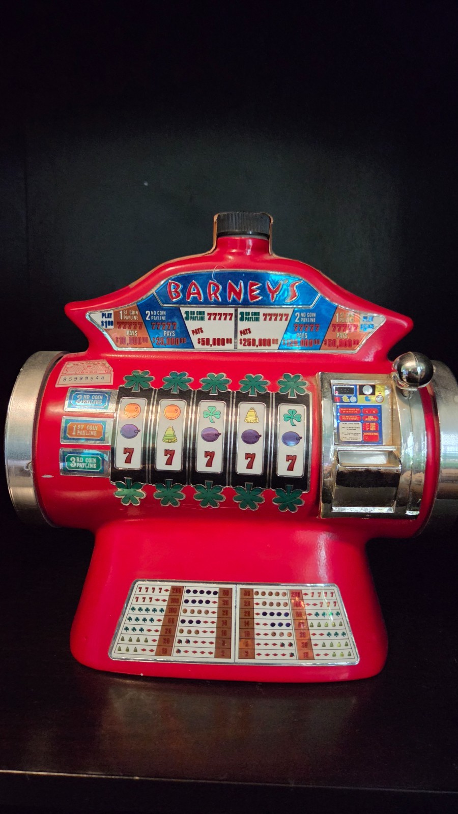 1978 Jim Beam Slot Machine Decanter 1978 Jim Beam Slot Machine Decanter
