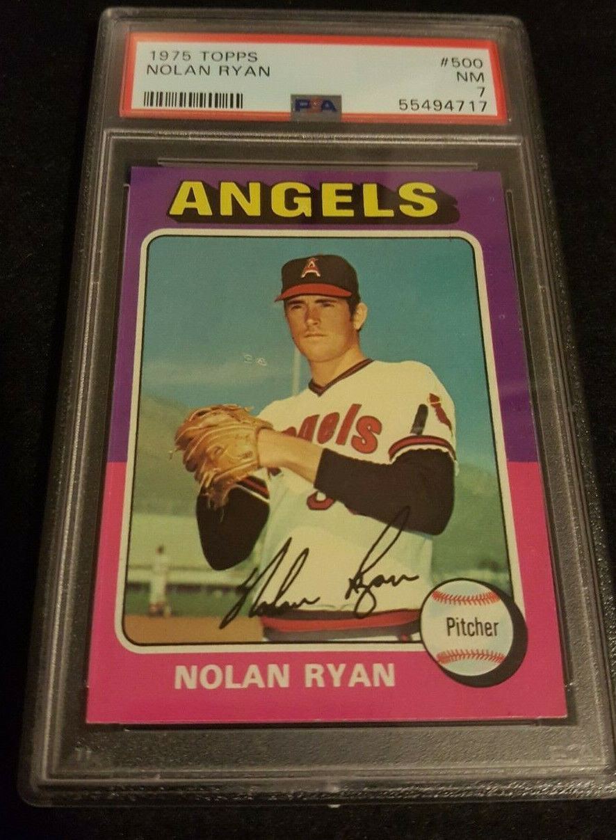 1975 Topps Nolan Ryan #500 PSA 7 SET BREAKS Angels